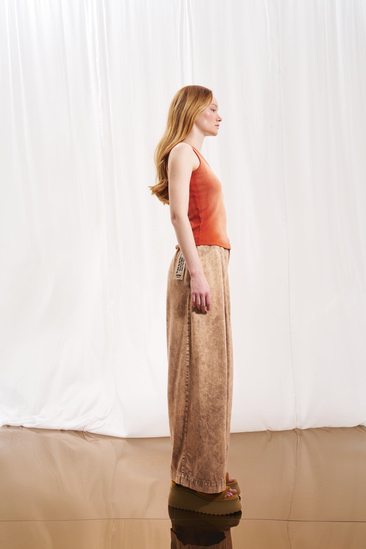 Mink Pleated Baggy Trousers 17200
