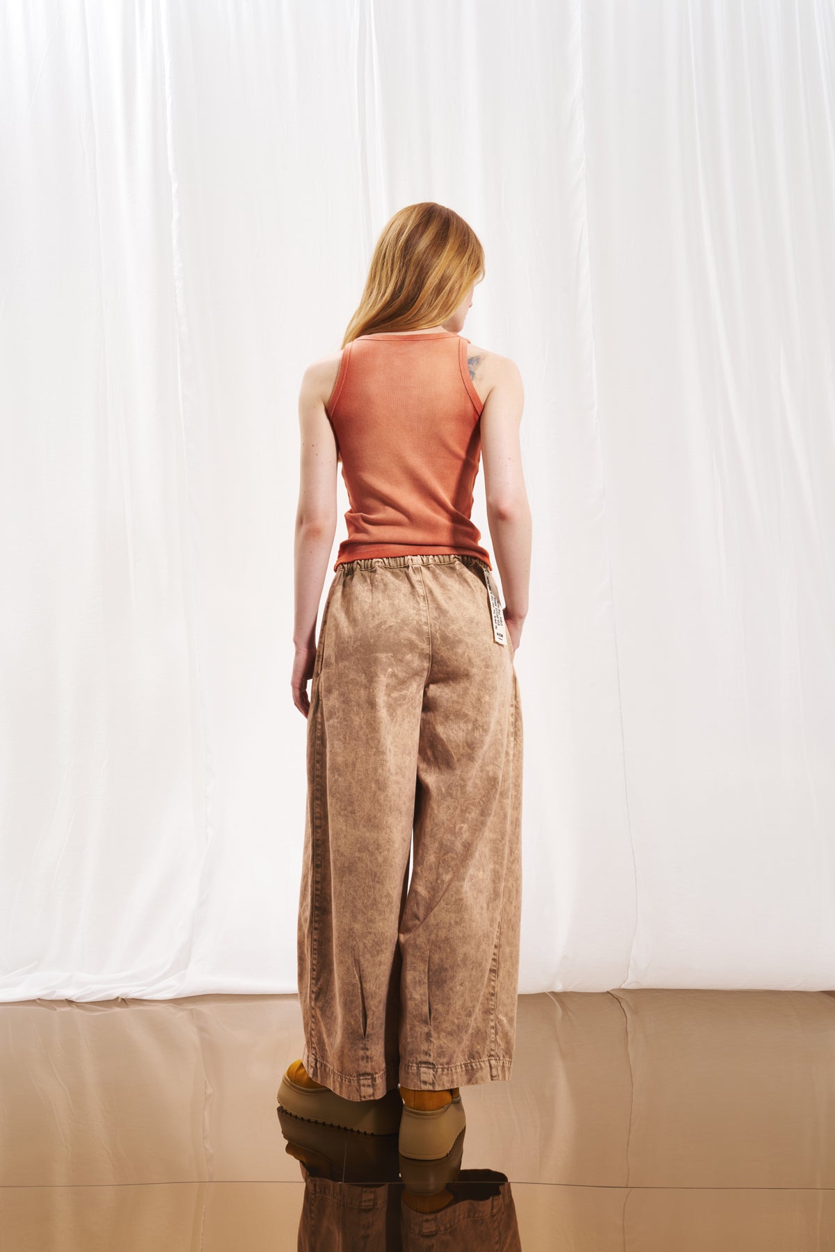 Mink Pleated Baggy Trousers 17200