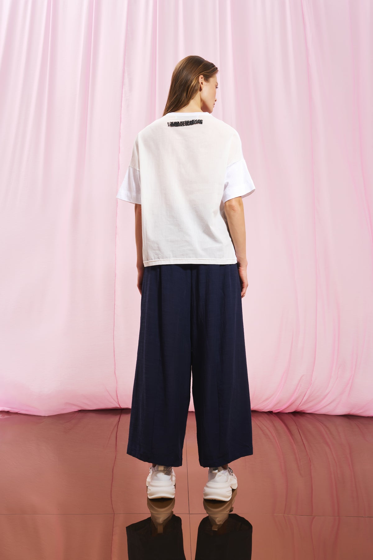 Navy Blue Linen Trousers 17272