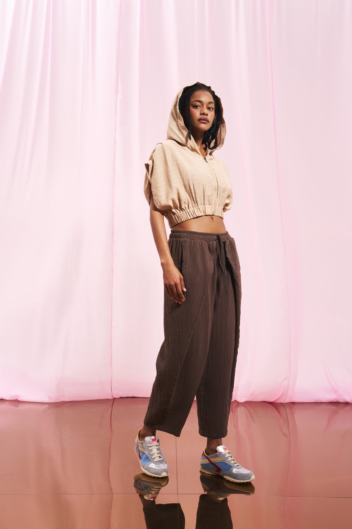 Light Brown Crop Vest 17291
