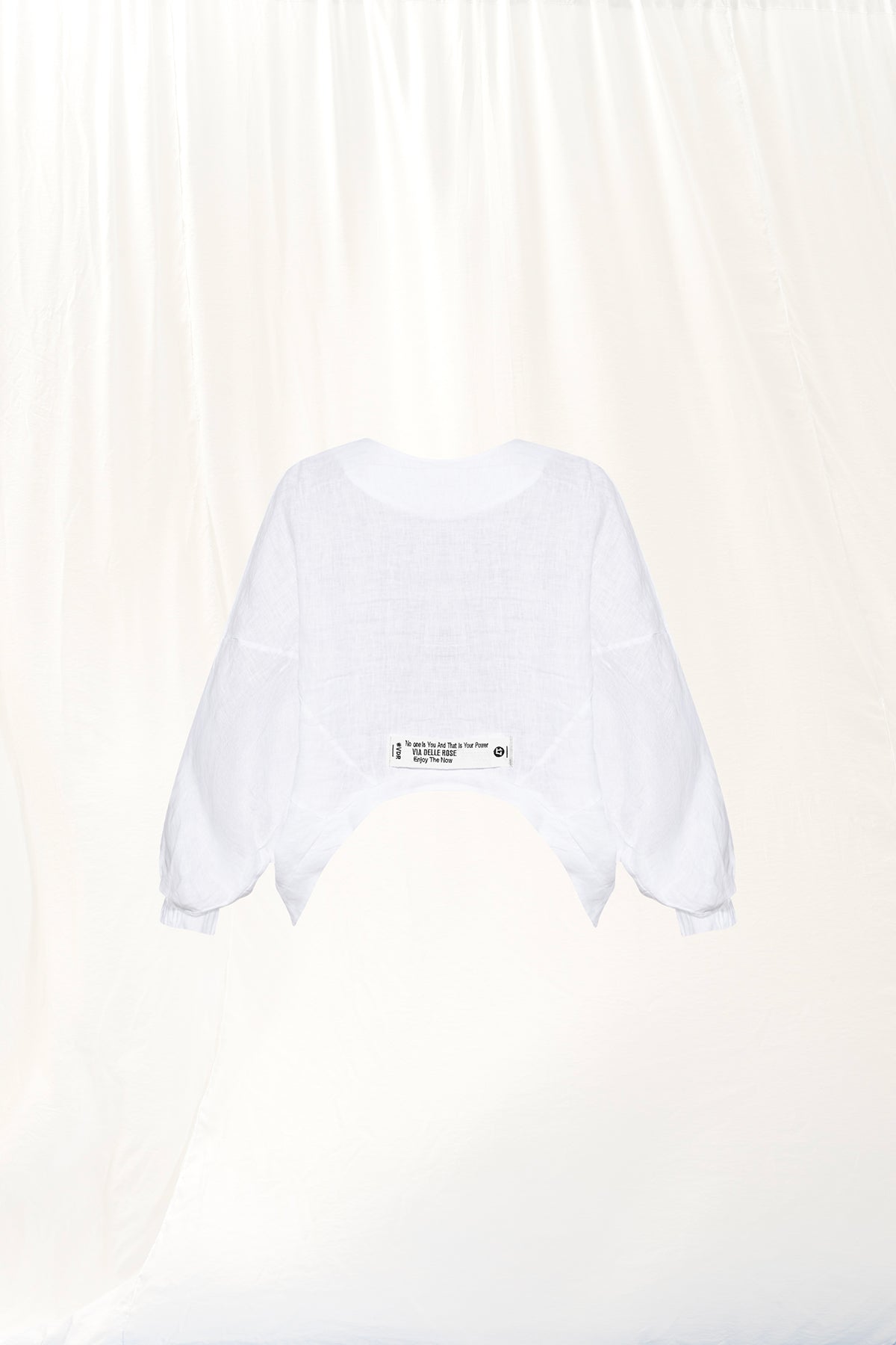 White Linen Blouse 17293