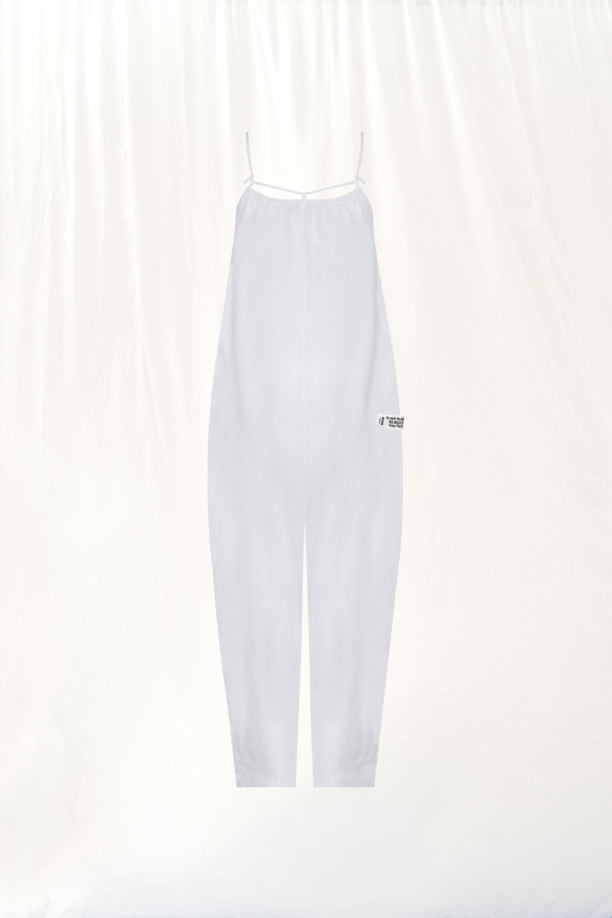 White Linen Jumpsuit 17294