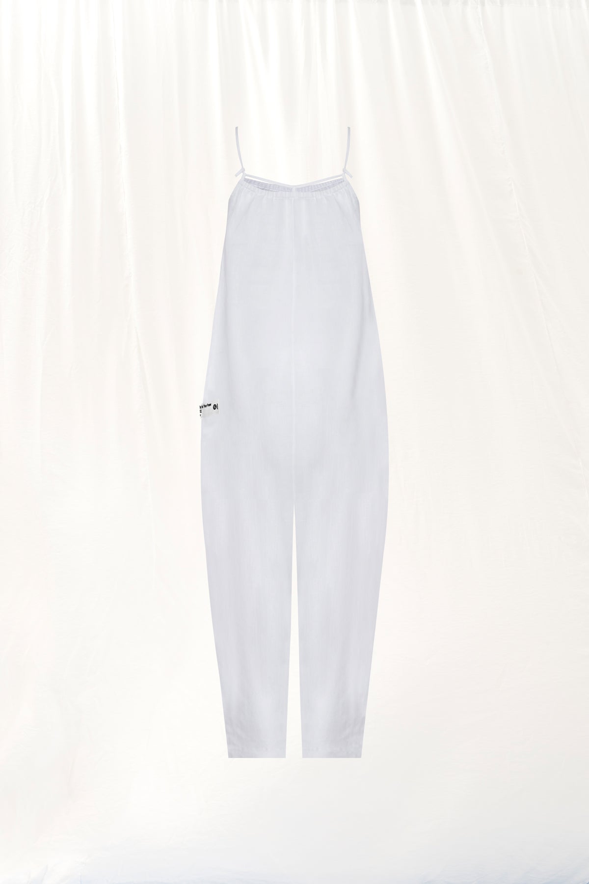 White Linen Jumpsuit 17294