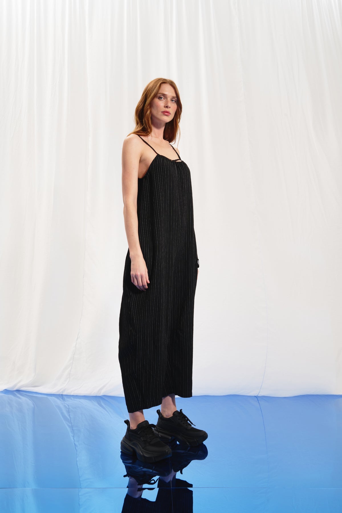 Black Striped Jumpsuit 17295