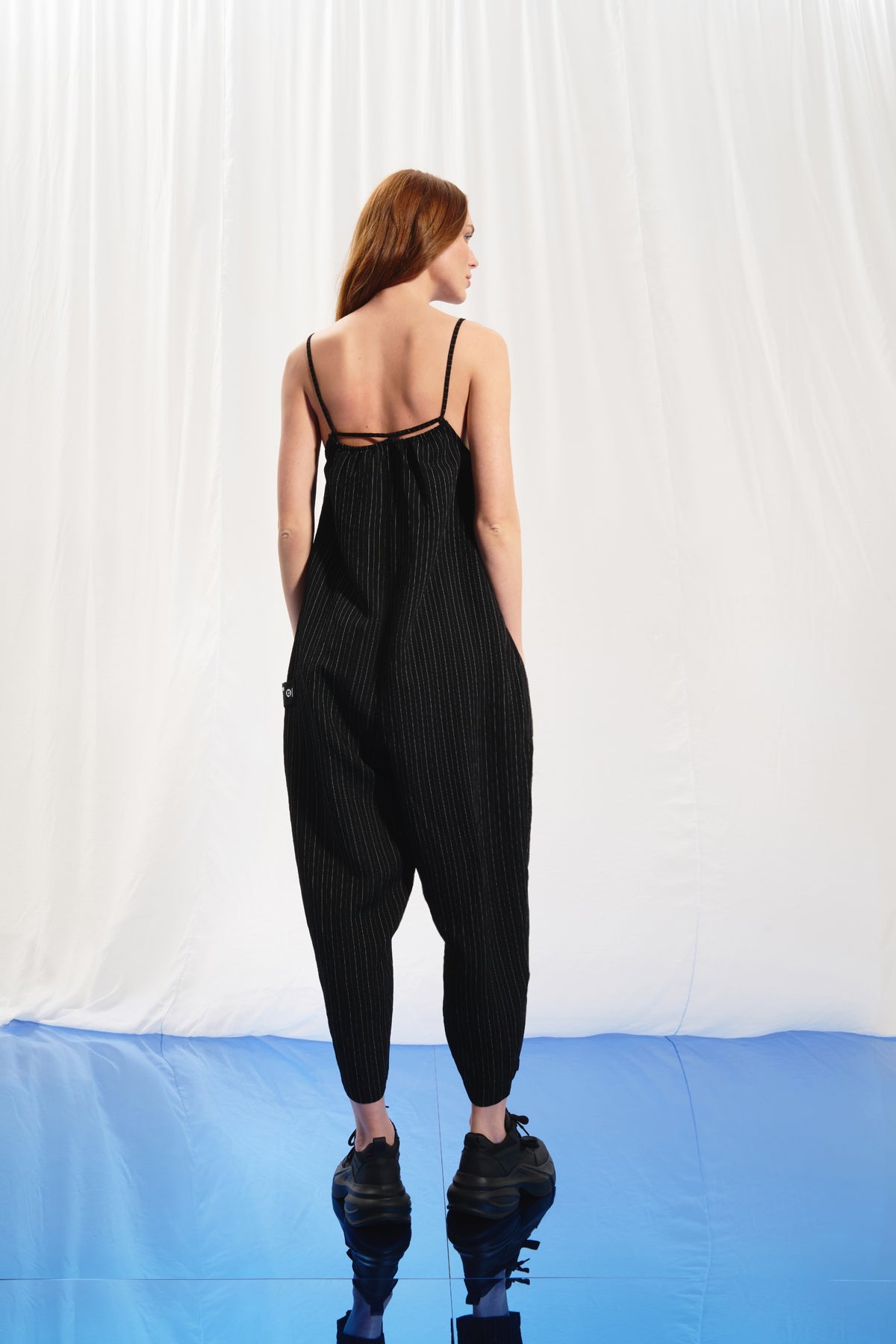 Black Striped Jumpsuit 17295