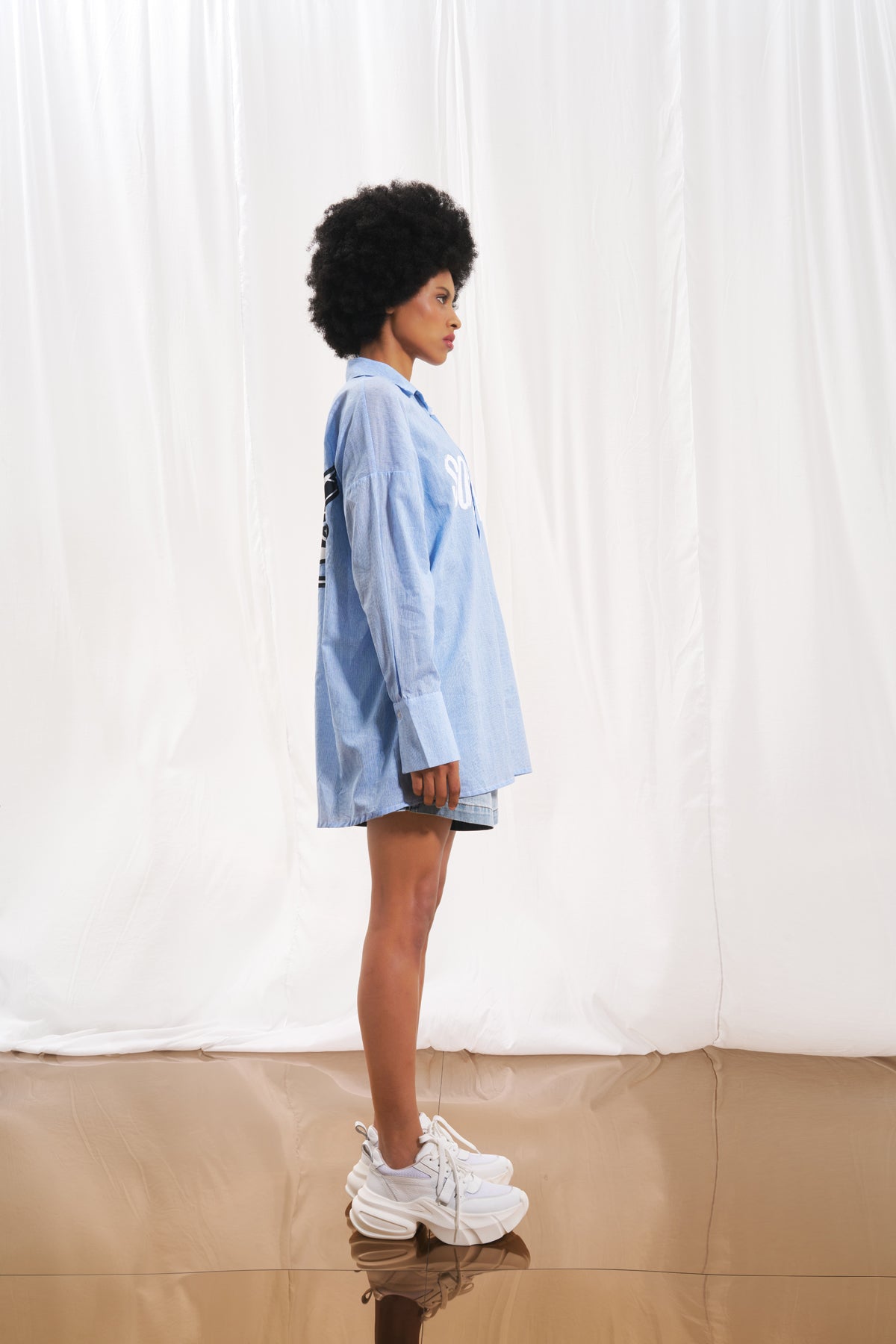 Blue Print Lightweight Shirt 17324