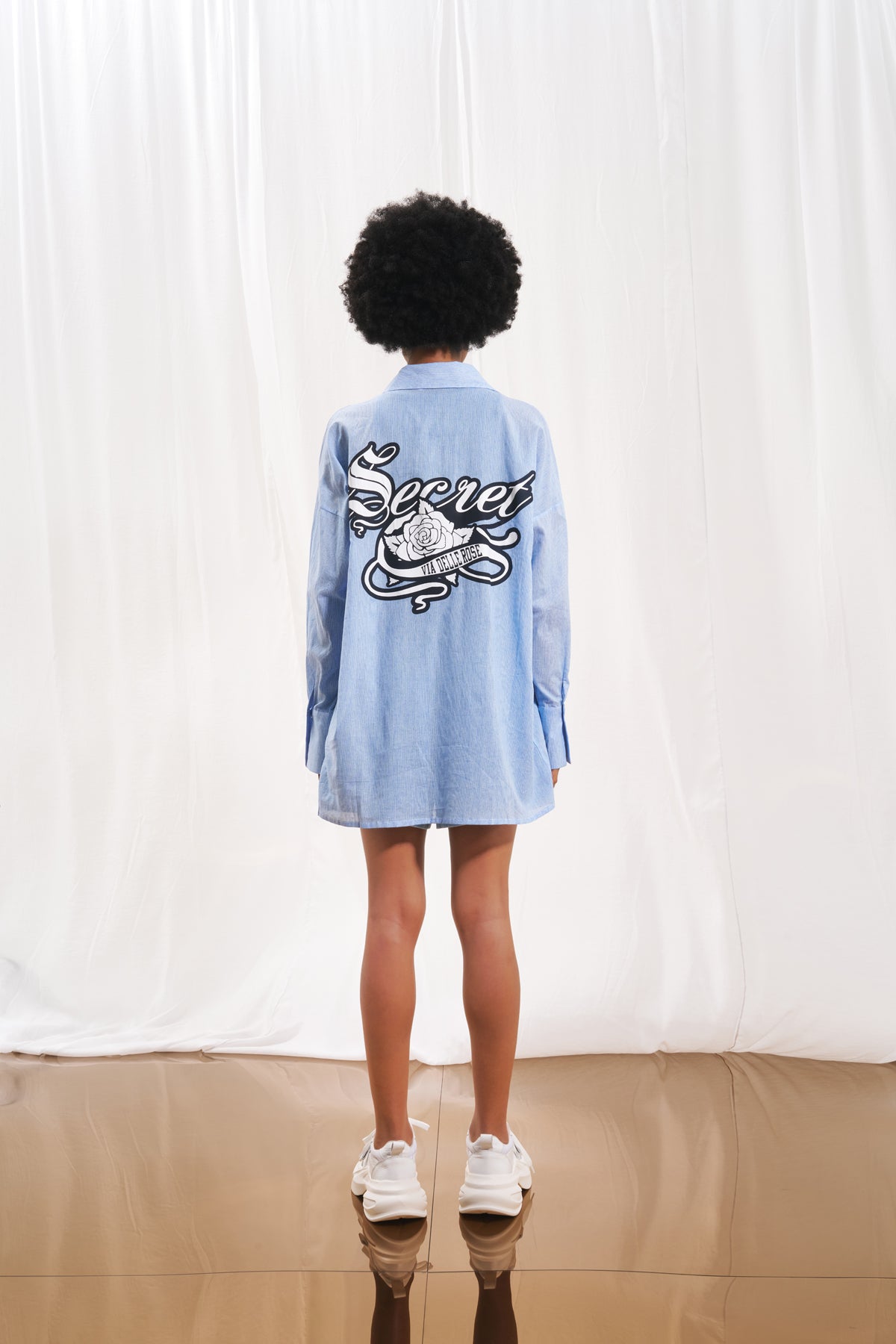 Blue Print Lightweight Shirt 17324