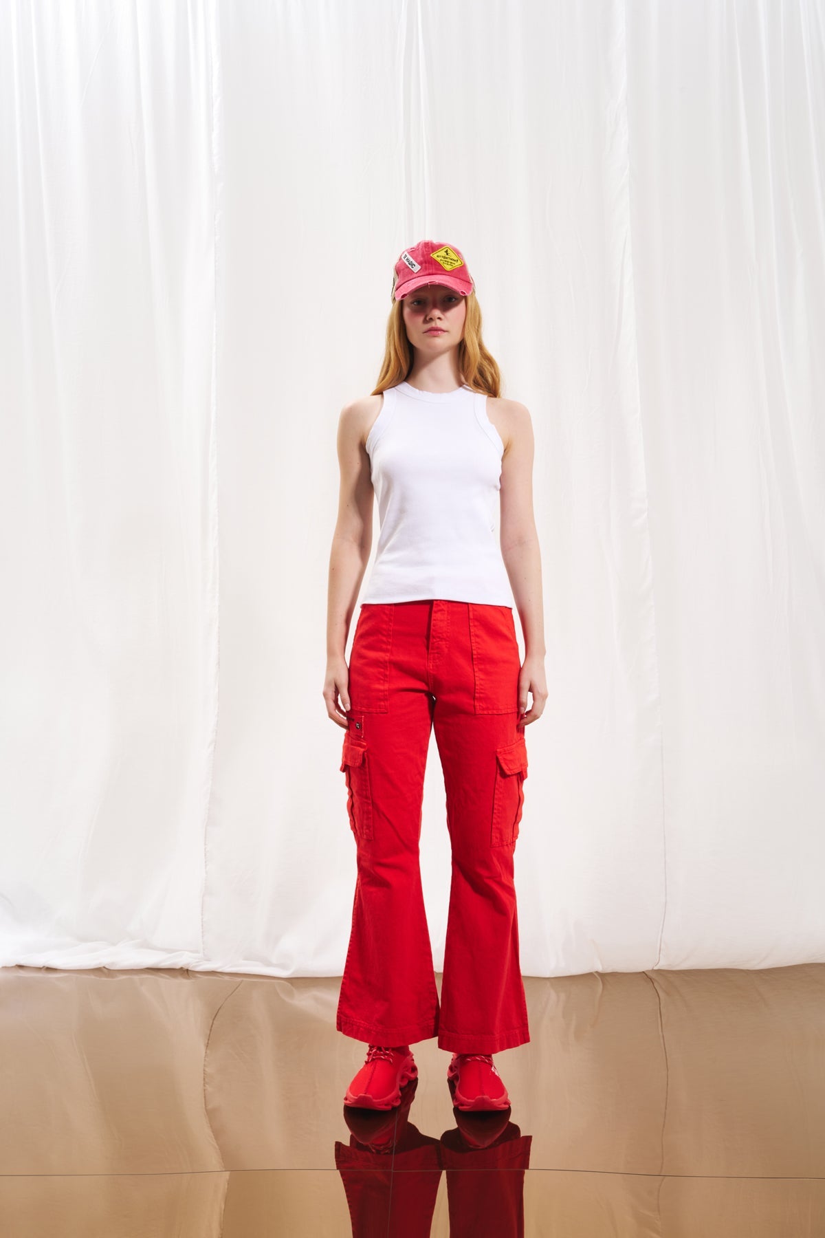 Coral Flare Denim Trousers 17352