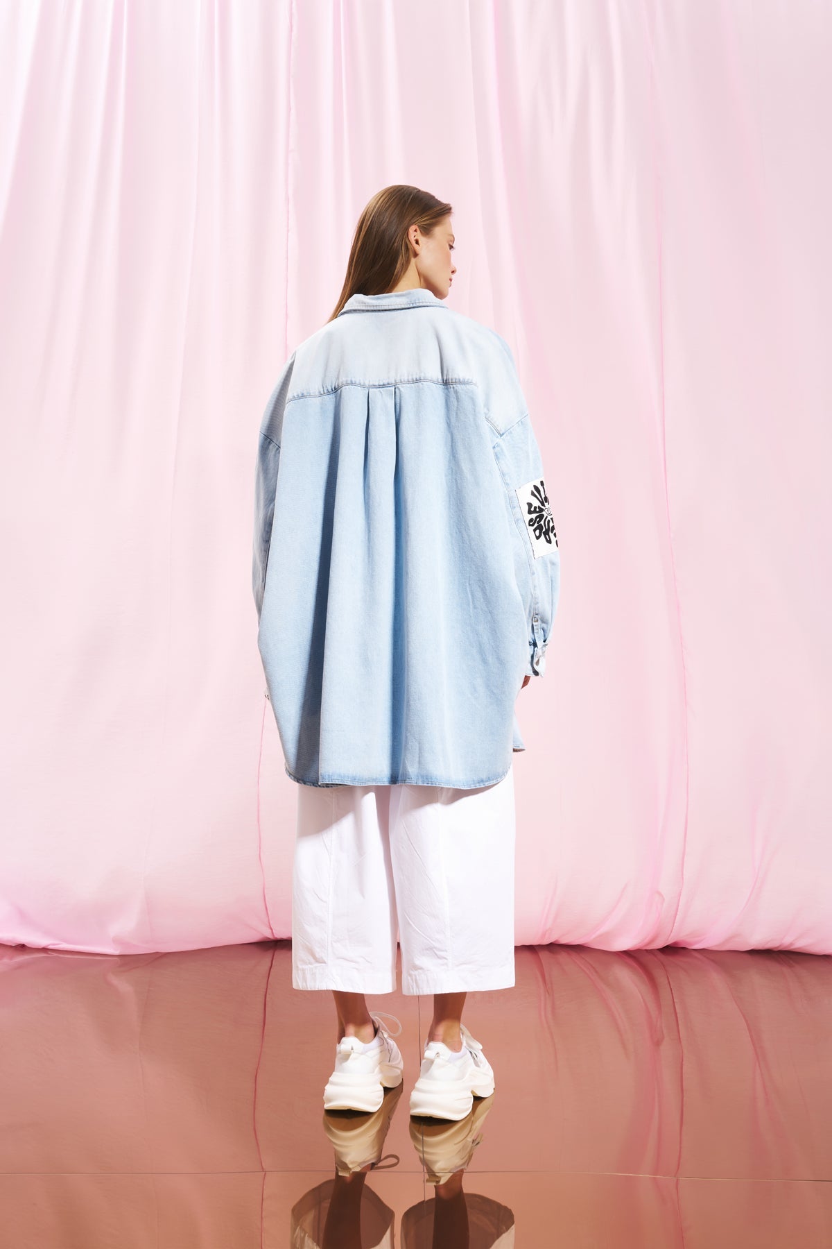 Light Blue Oversize Denim Jacket 17373