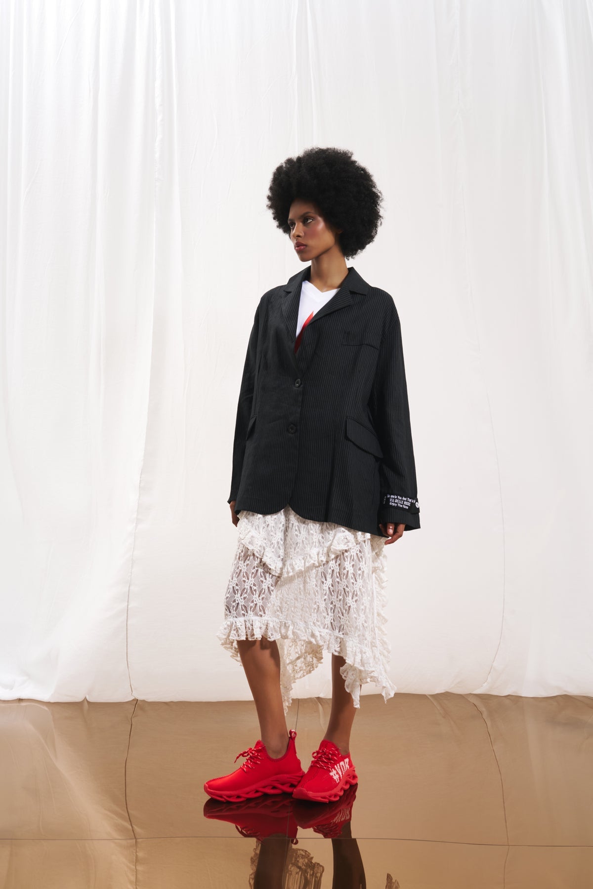 Black Linen Blazer Jacket 17391