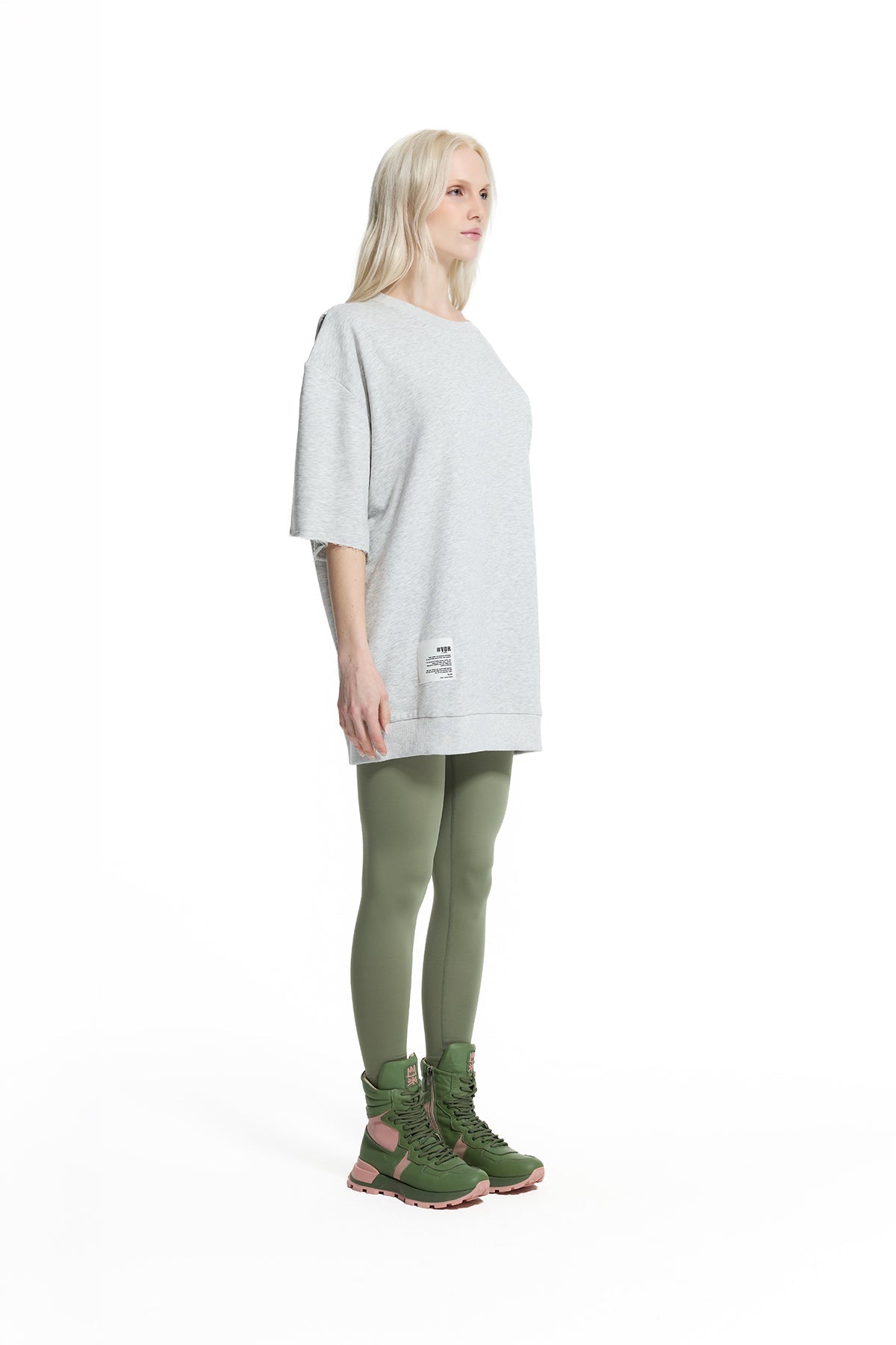 Khaki Corset Waist Leggings 19114