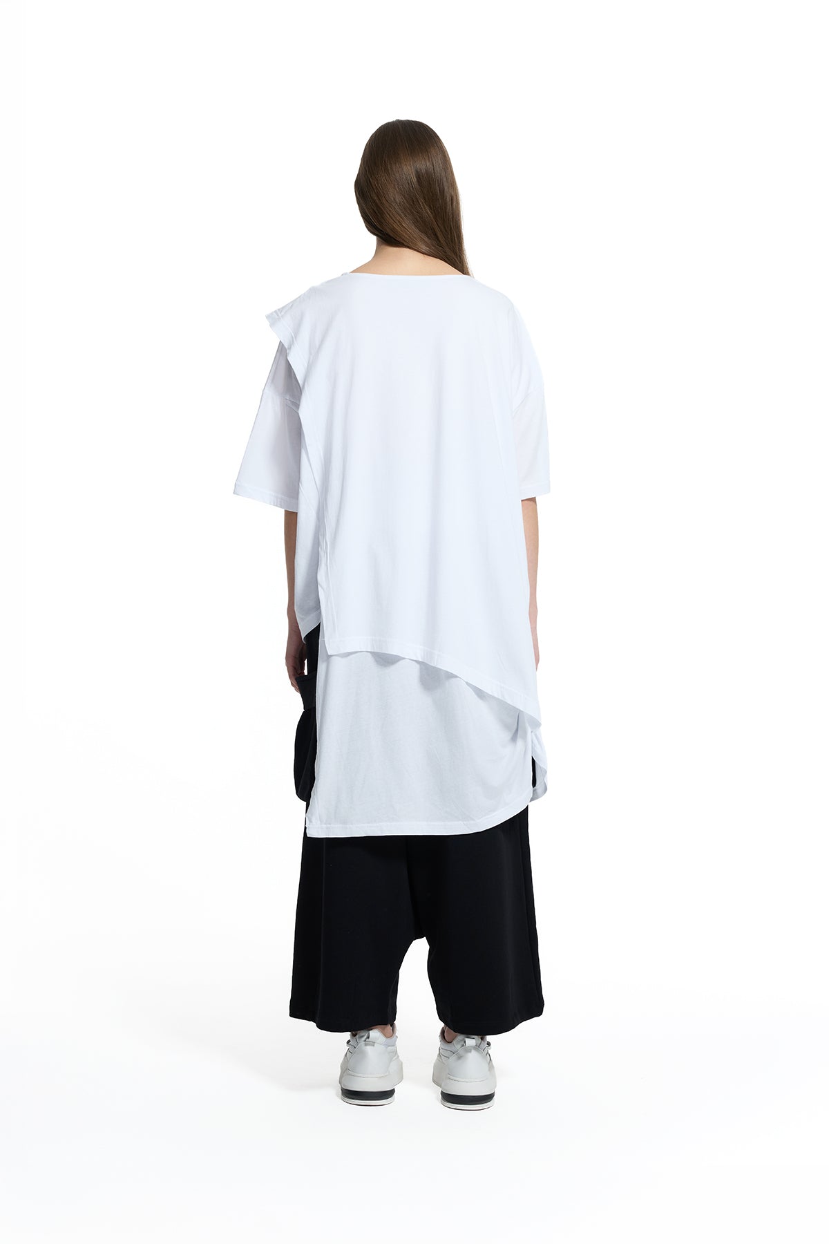 White High-low Oversize Tunic 19175