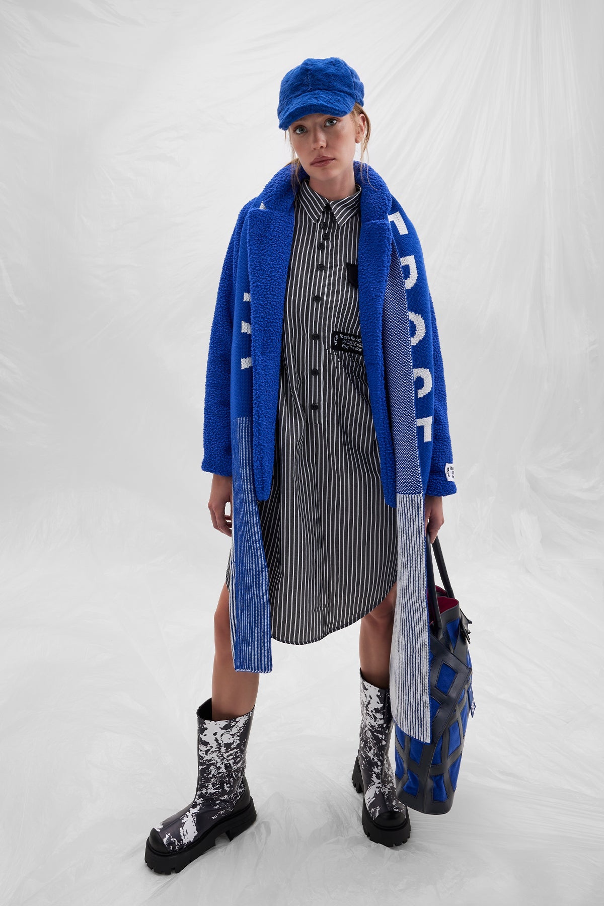 Royal/bianco Scarf Vw2414031