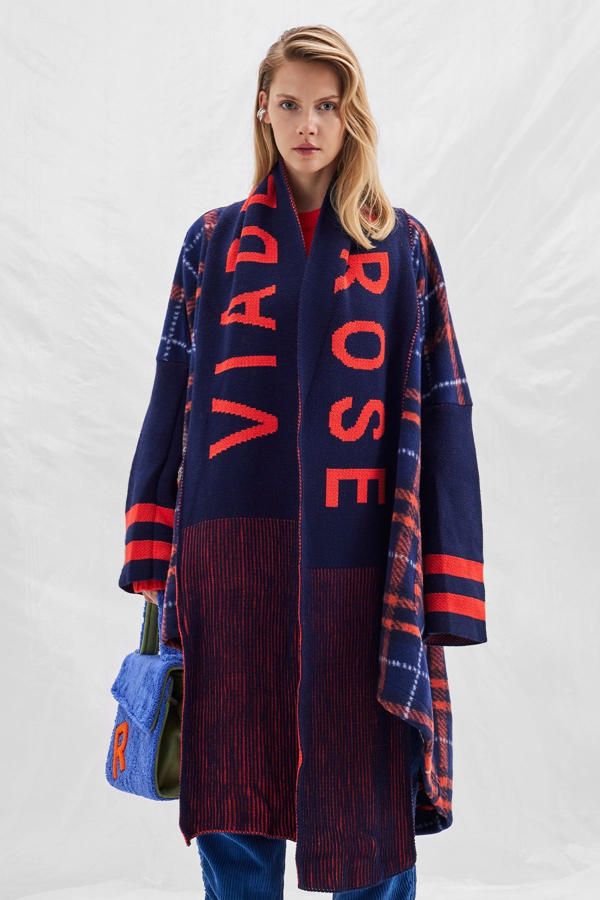 Navy/orange Scarf Vw2414031