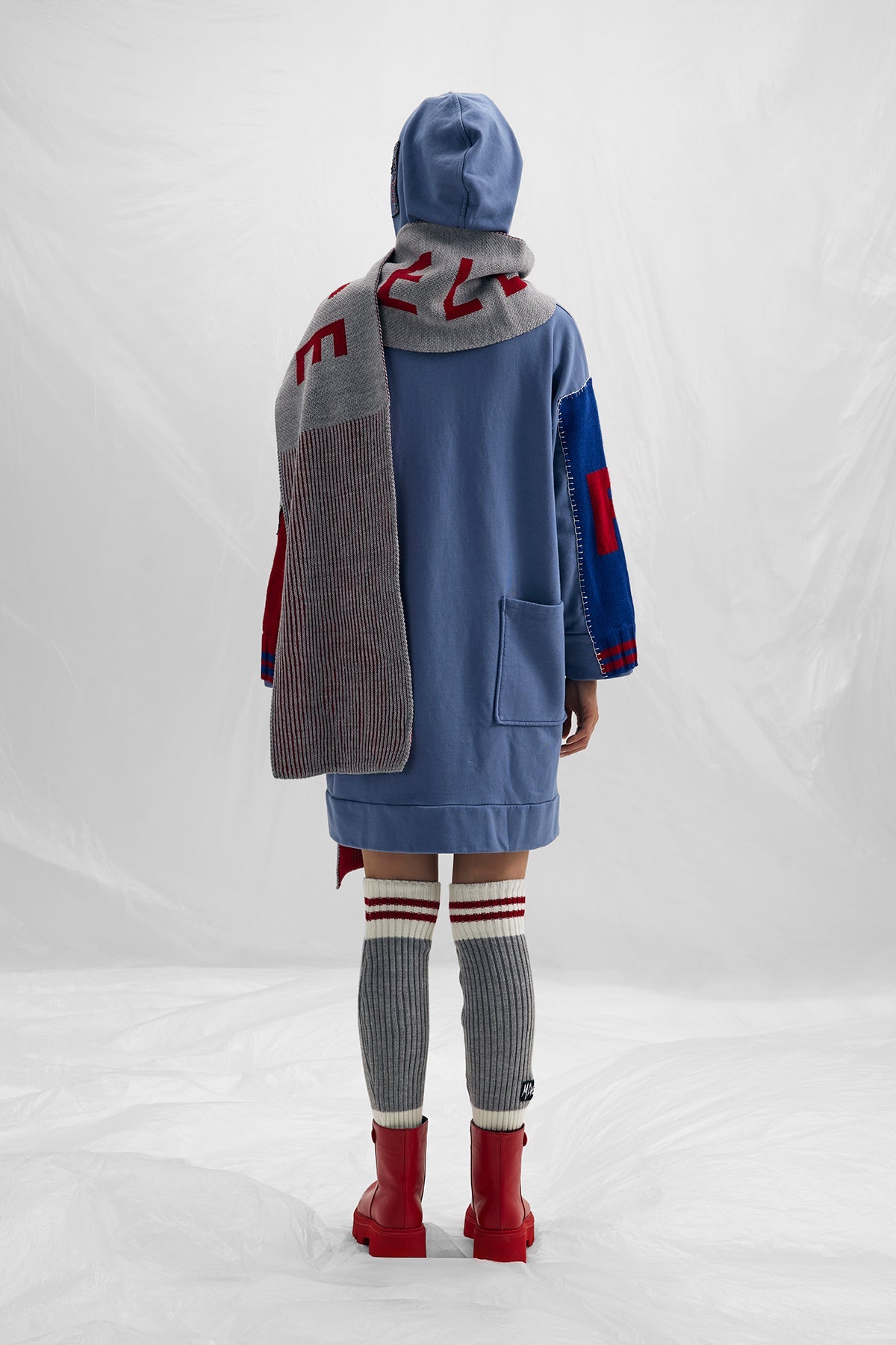 G. Melange/rosso Scarf Vw2414031
