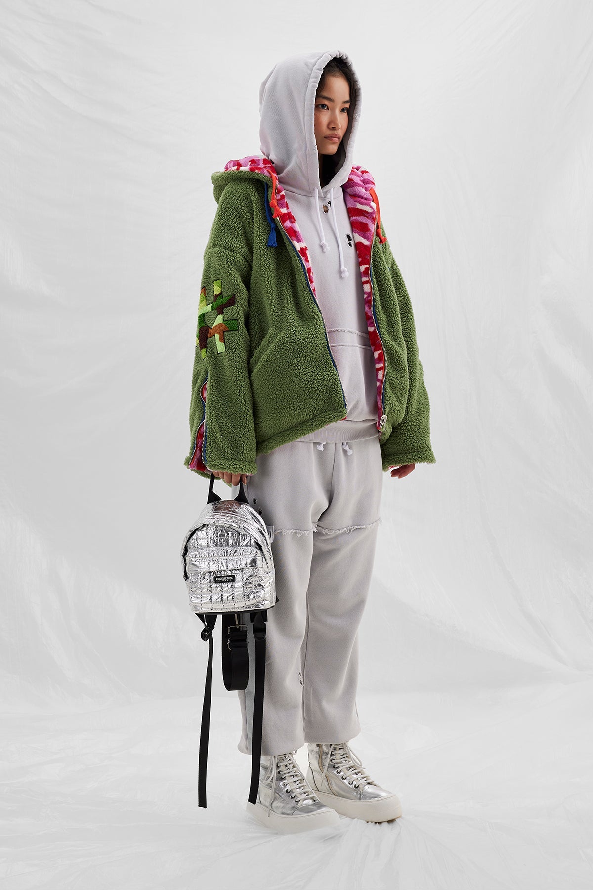 Multicolor Verde Blouson 14068