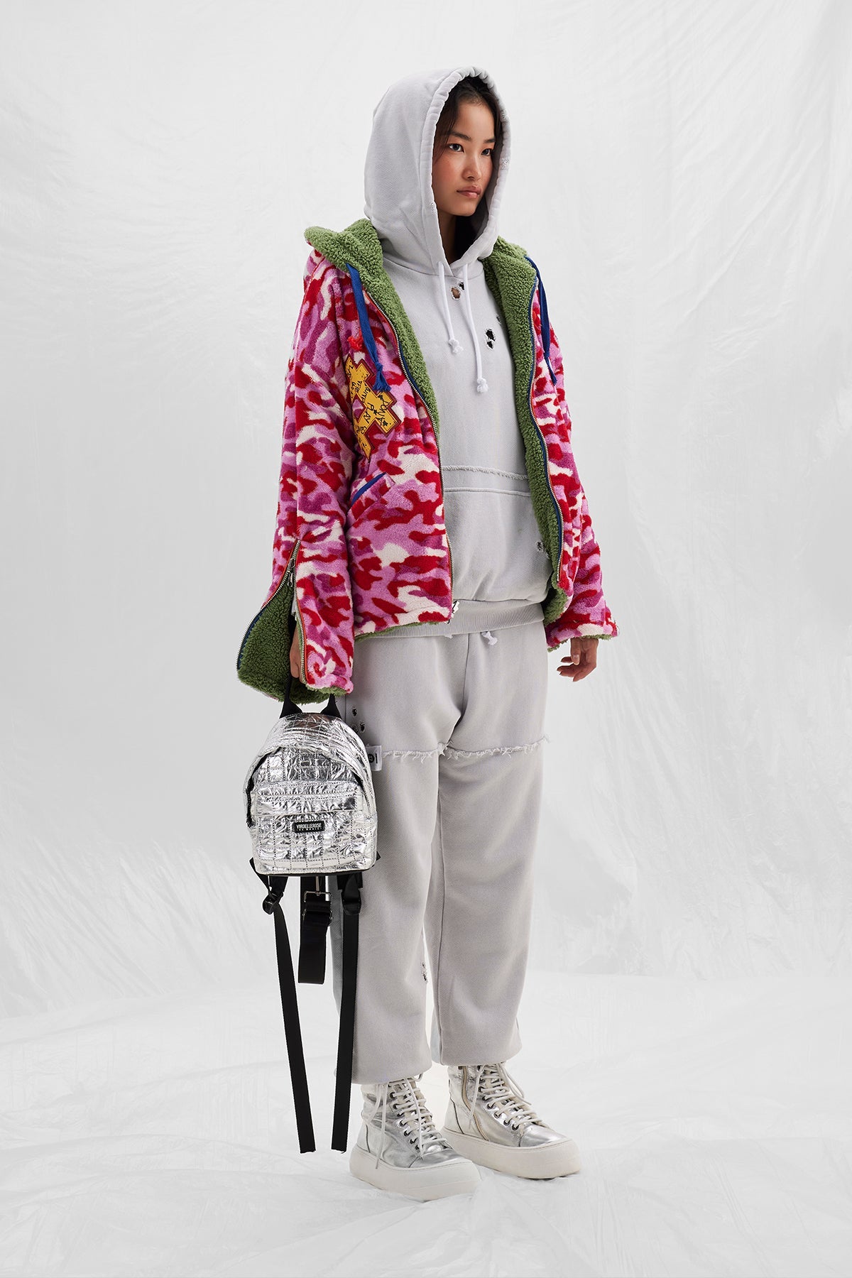 Multicolor Verde Blouson 14068