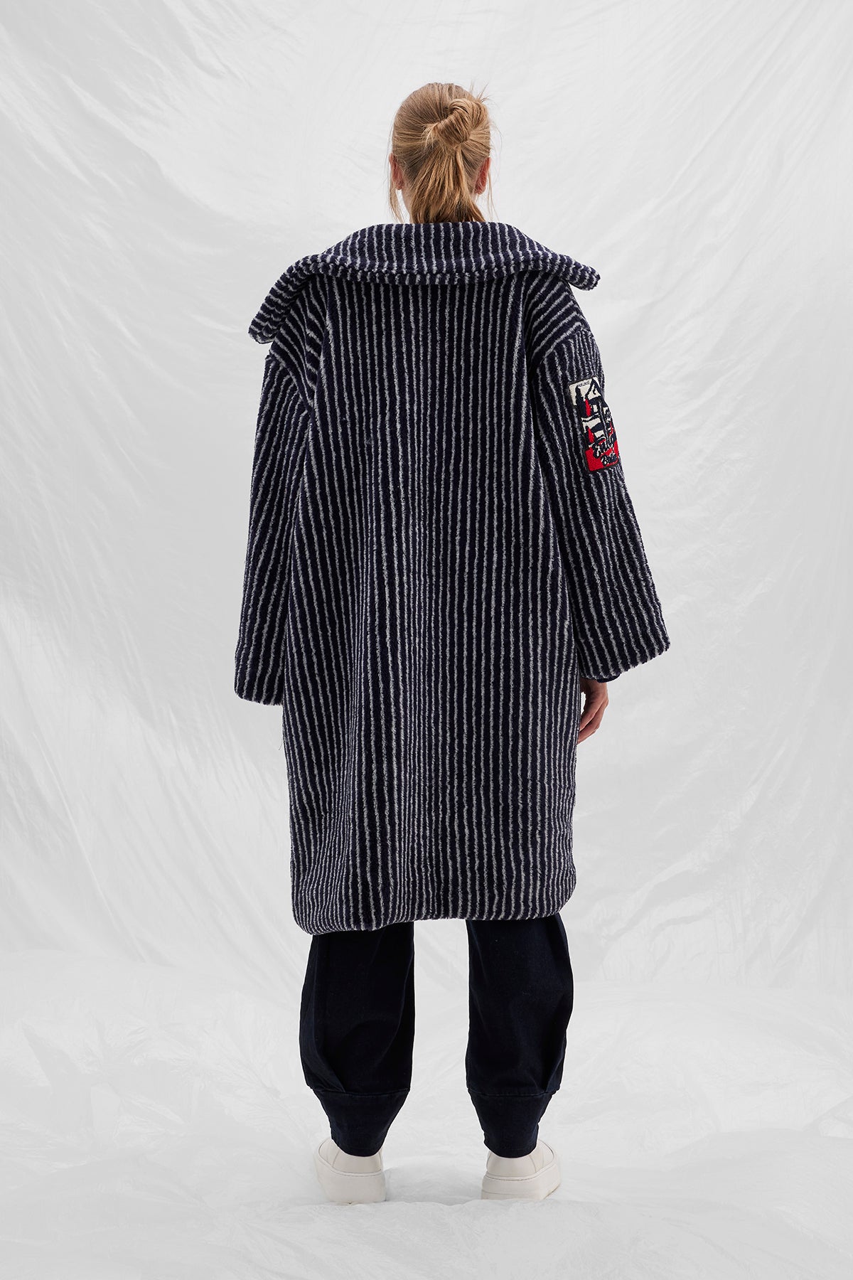 Navy Off White Coat 14247