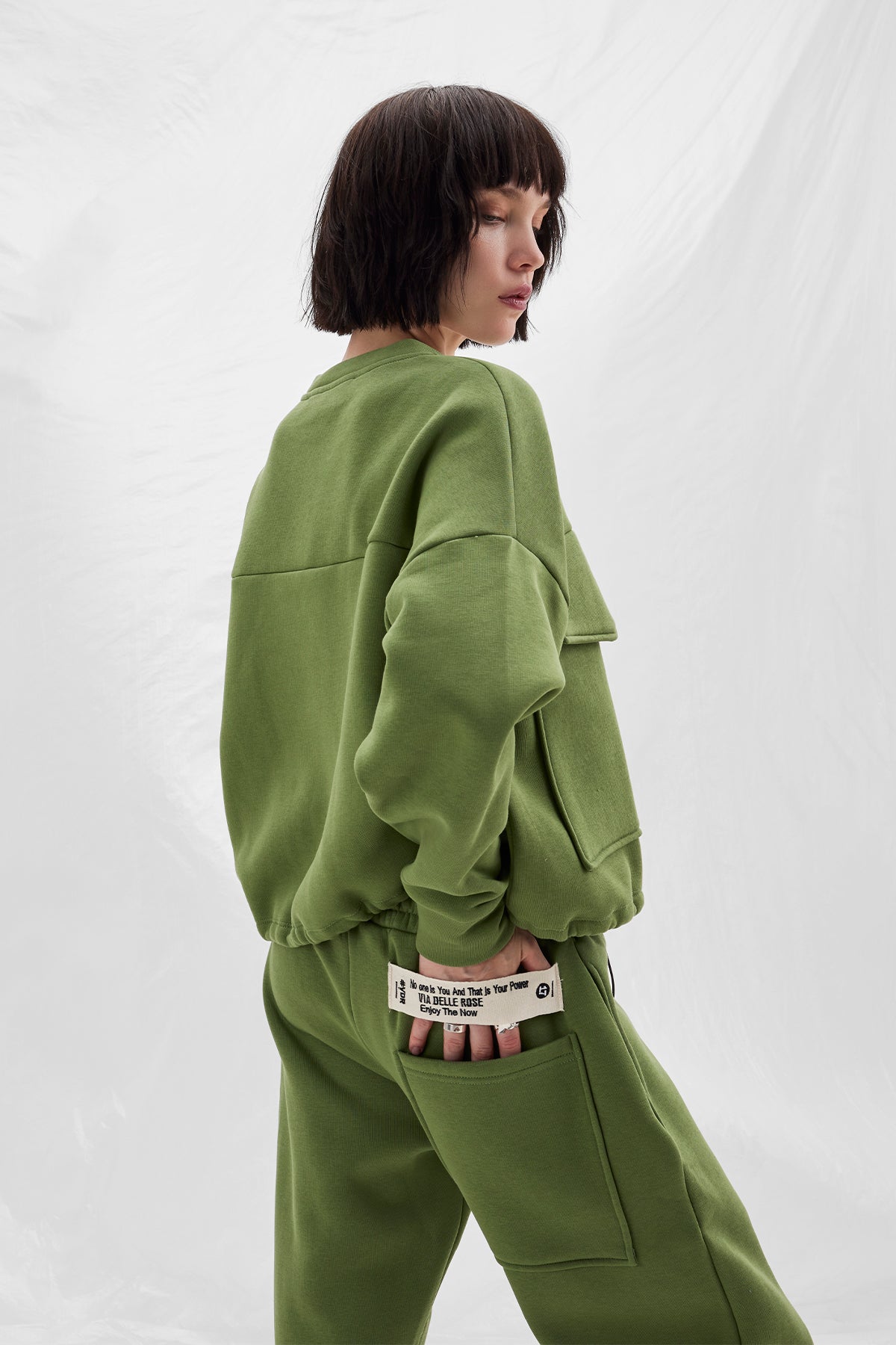 Olive Sw-shirt 14331