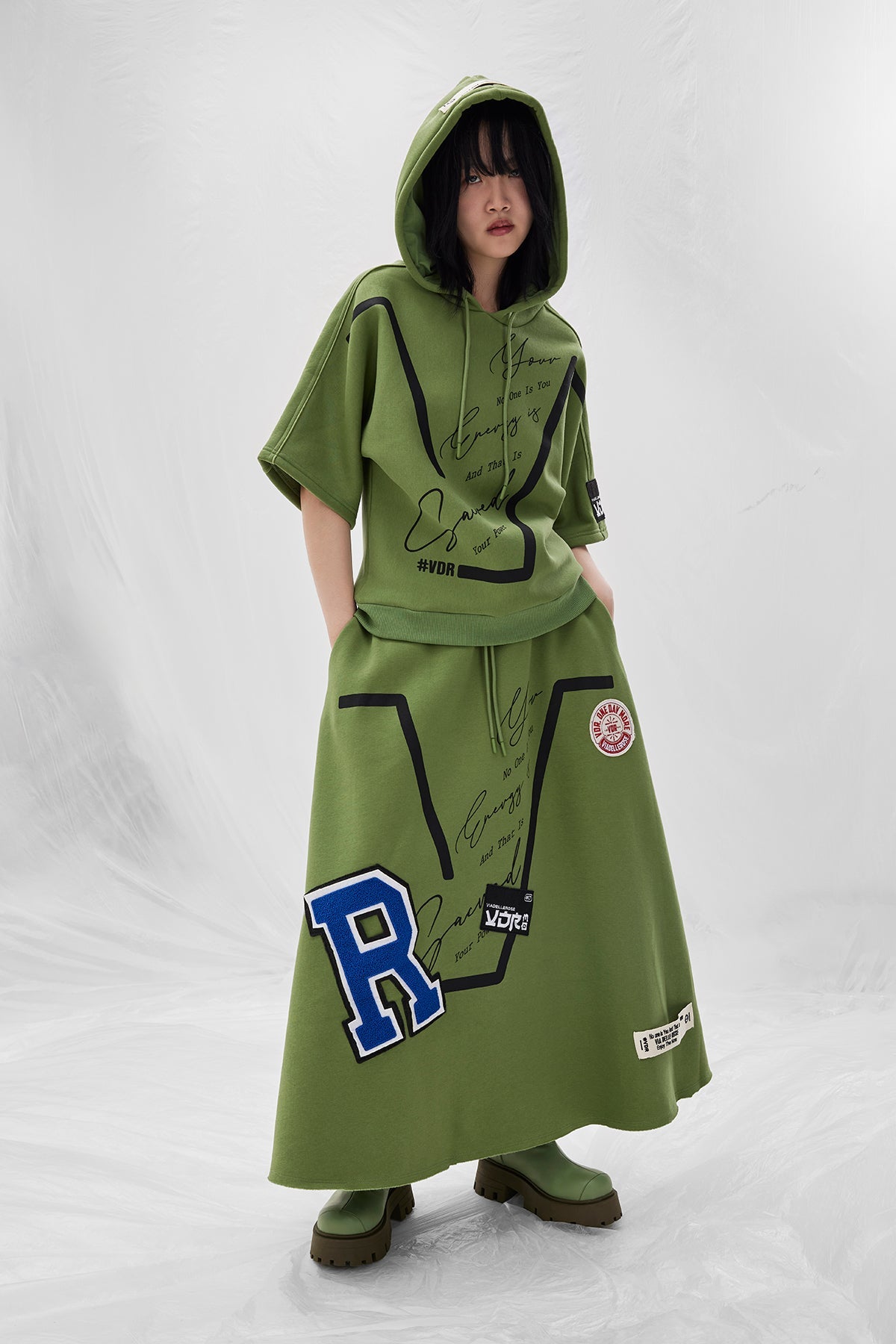 Olive Sw-shirt 14380