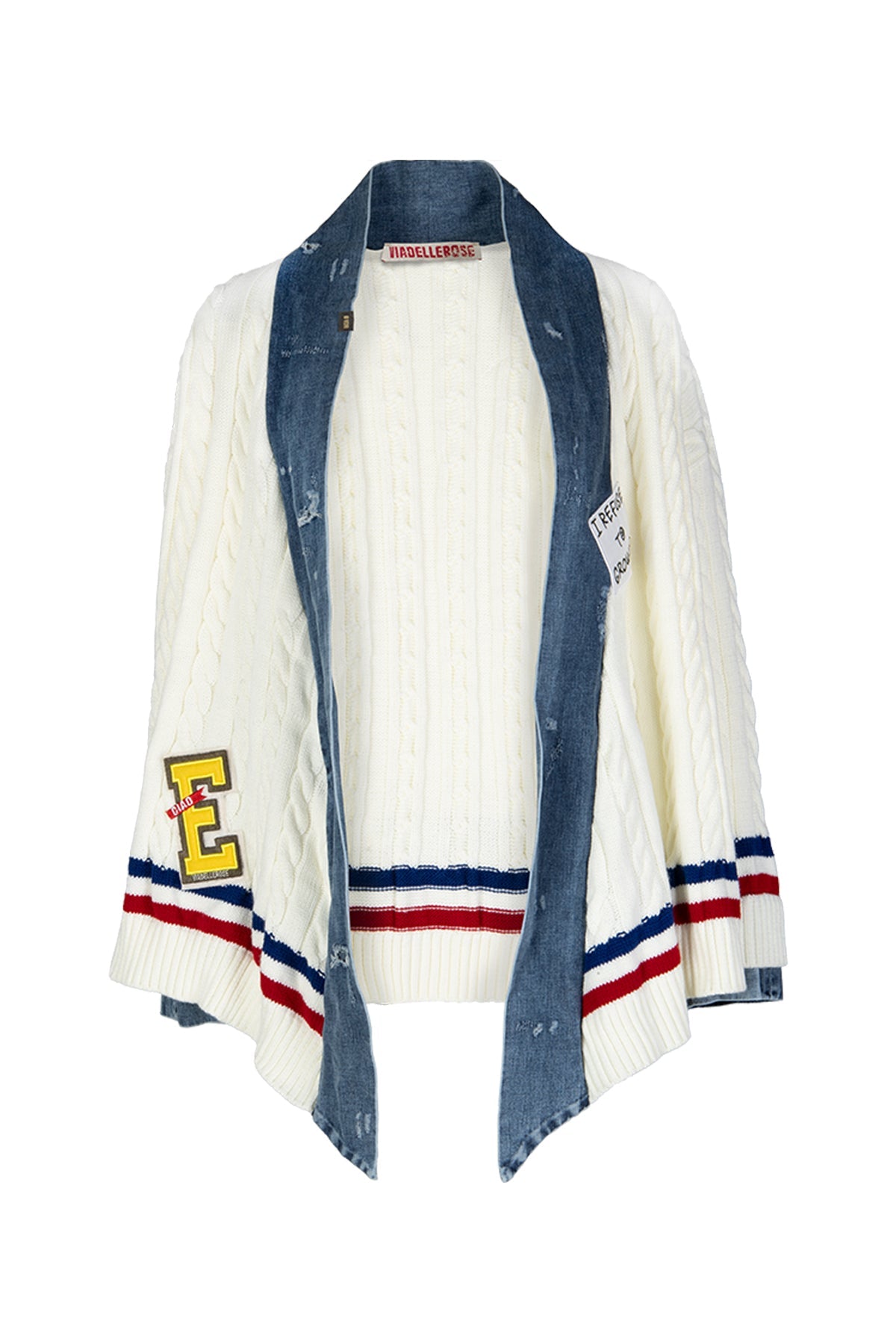 Off White Blue Cardigan 16010