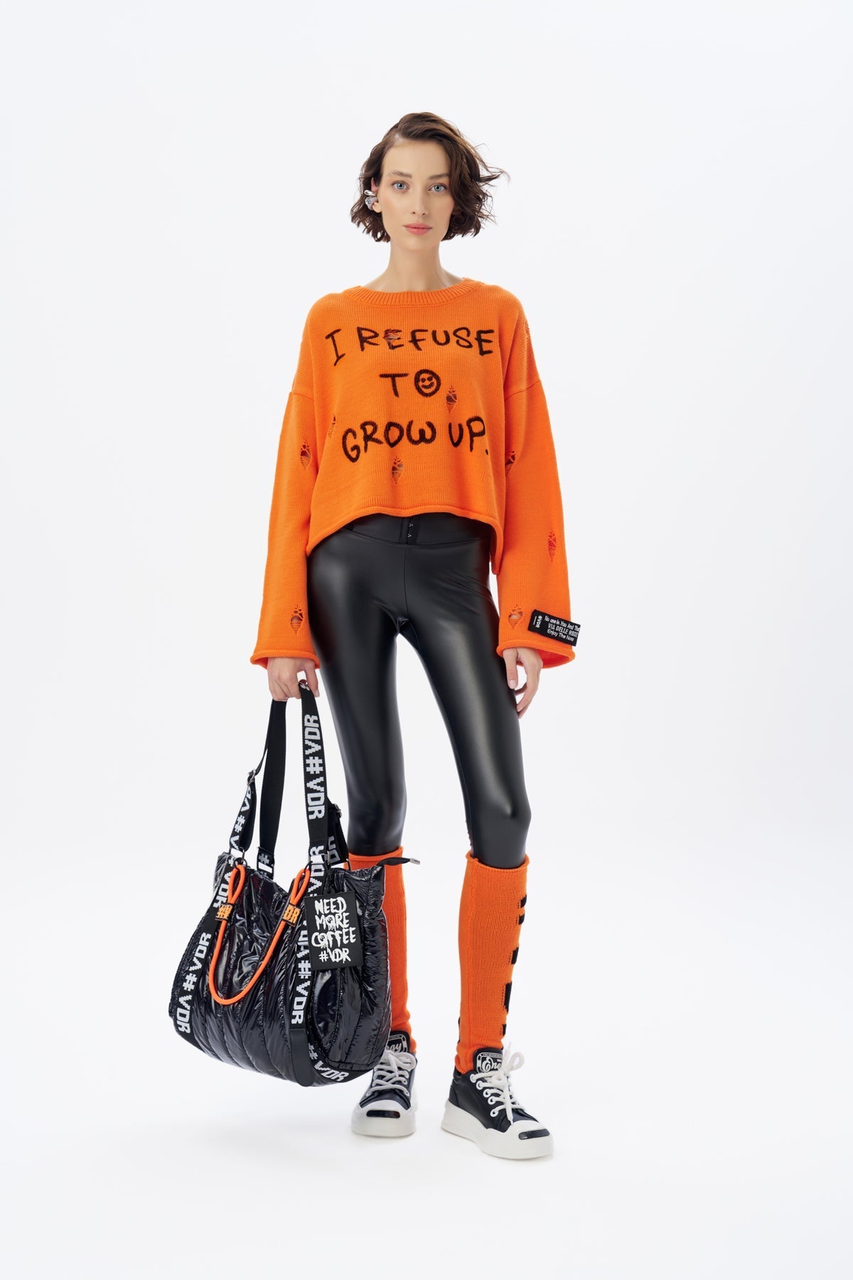 Orange Pullover 16022 main image 1