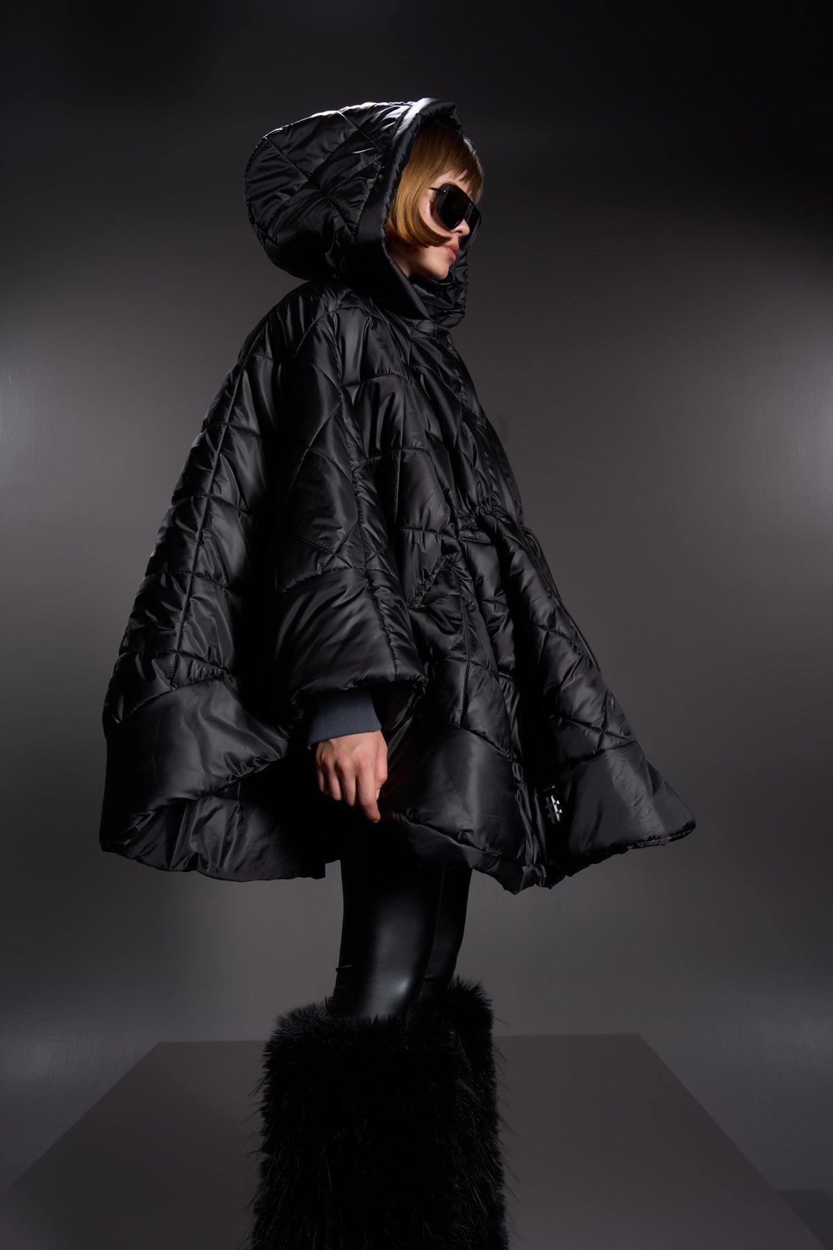 Nero Poncho 16104