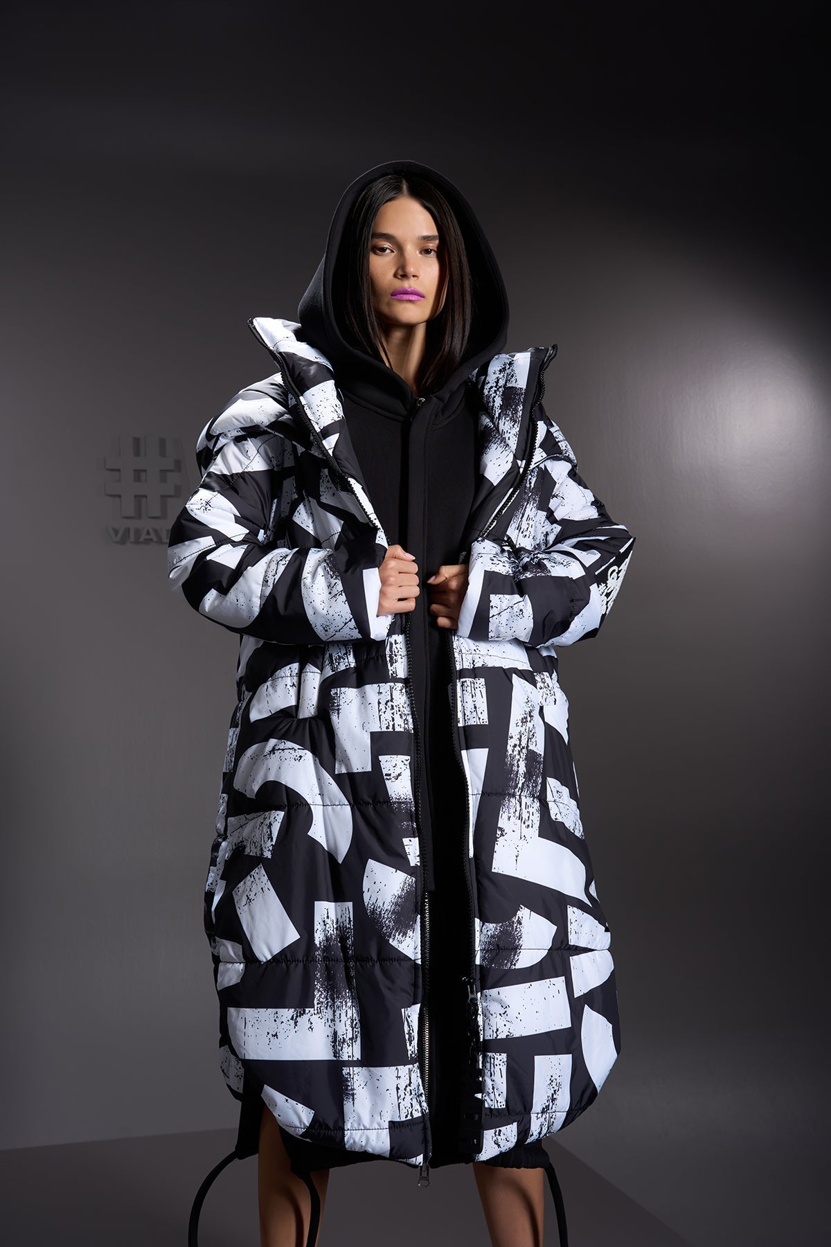 Nero Bianco Blouson 16117