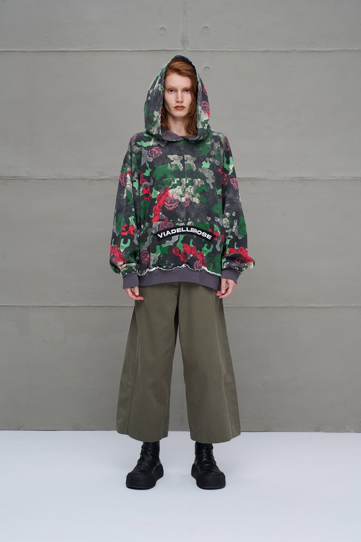Camo Camouflage Print Oversized Sweatshirt 18025