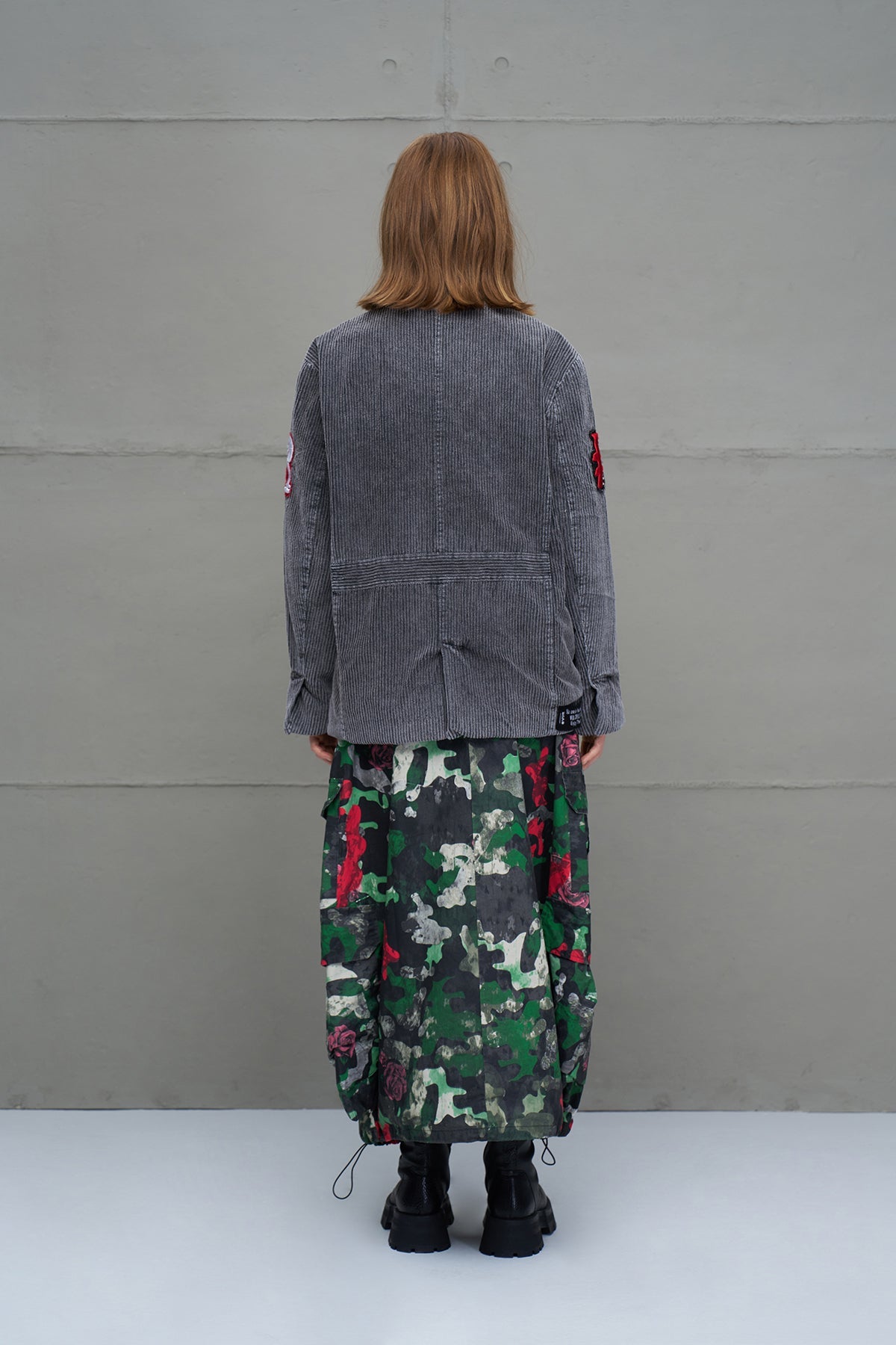 Anthracite Faded Effect Blazer Jacket 18078