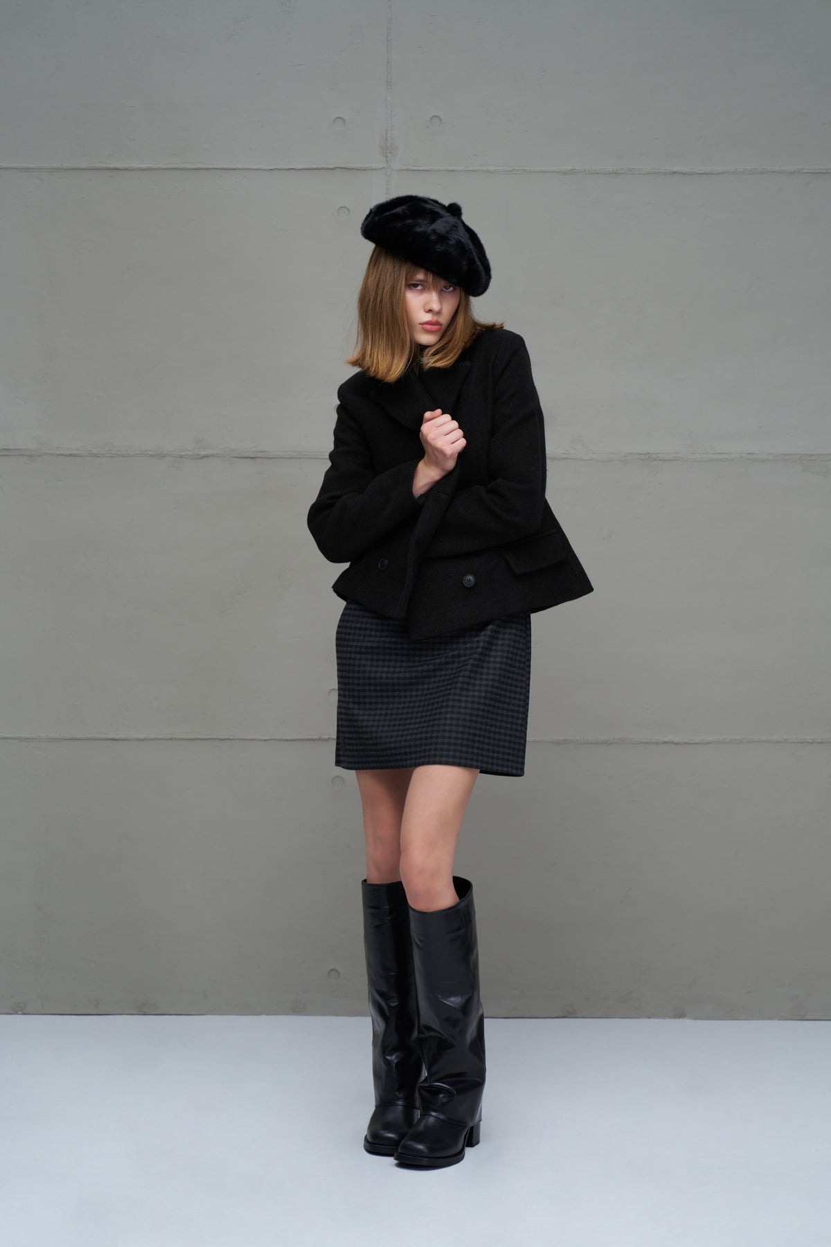 Black Buttoned Jacket 18110
