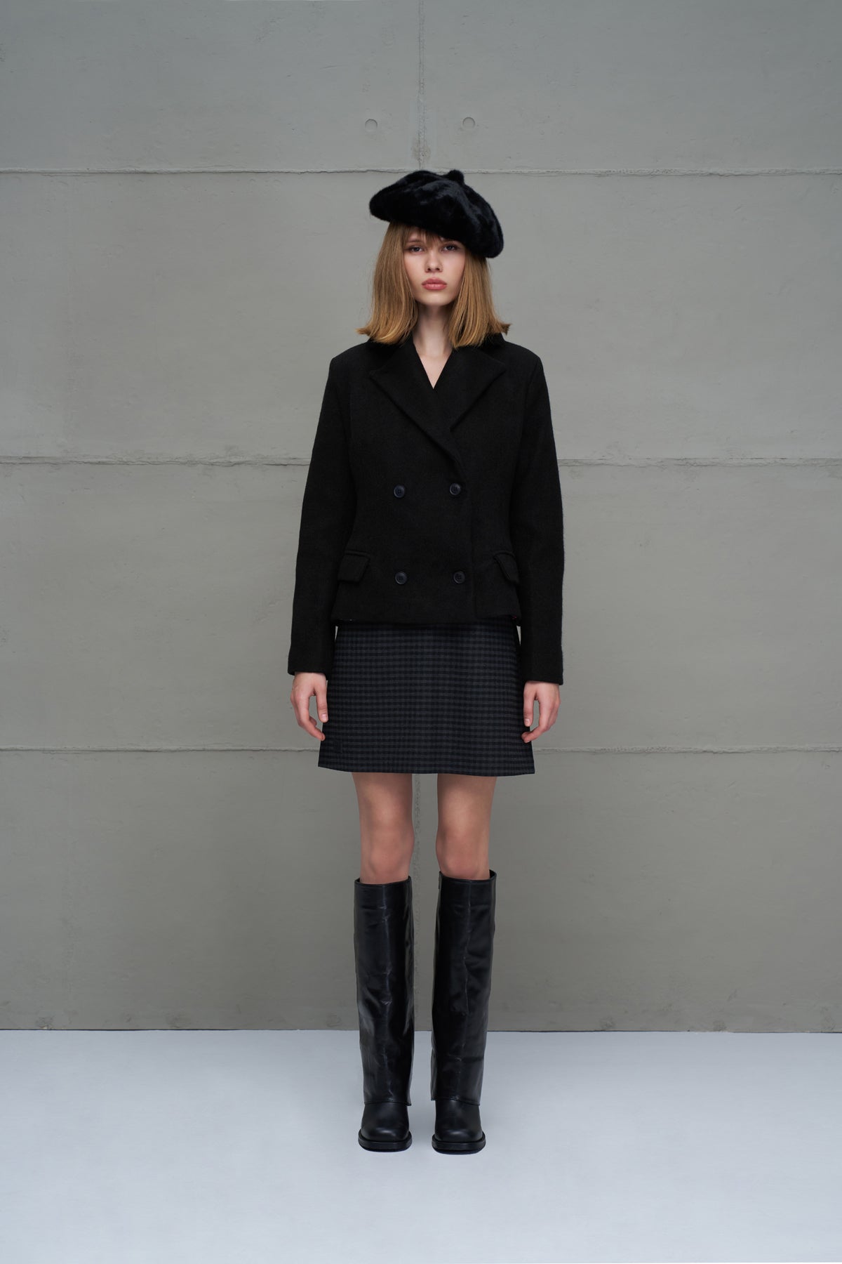 Black Buttoned Jacket 18110