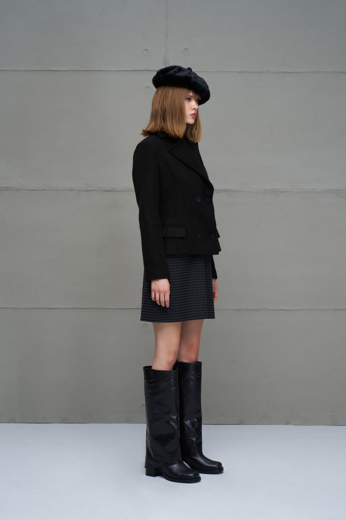 Black Buttoned Jacket 18110