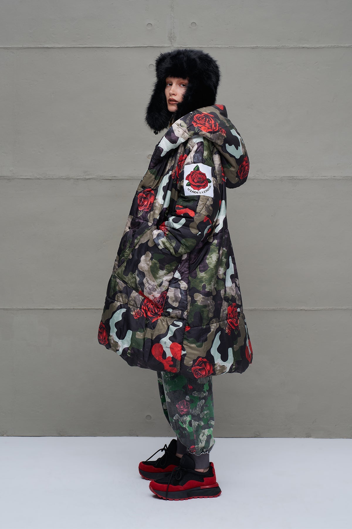 Camo Camouflage Puffer Long Oversized Coat 18136