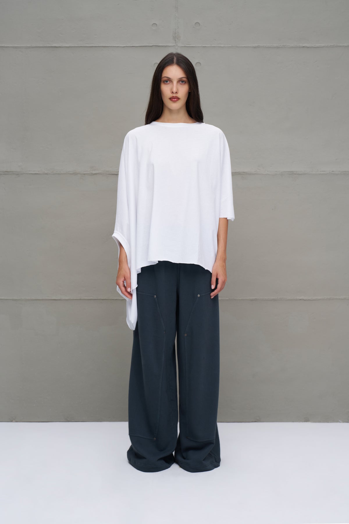 Anthracite High-waisted Oversized Trousers 18155