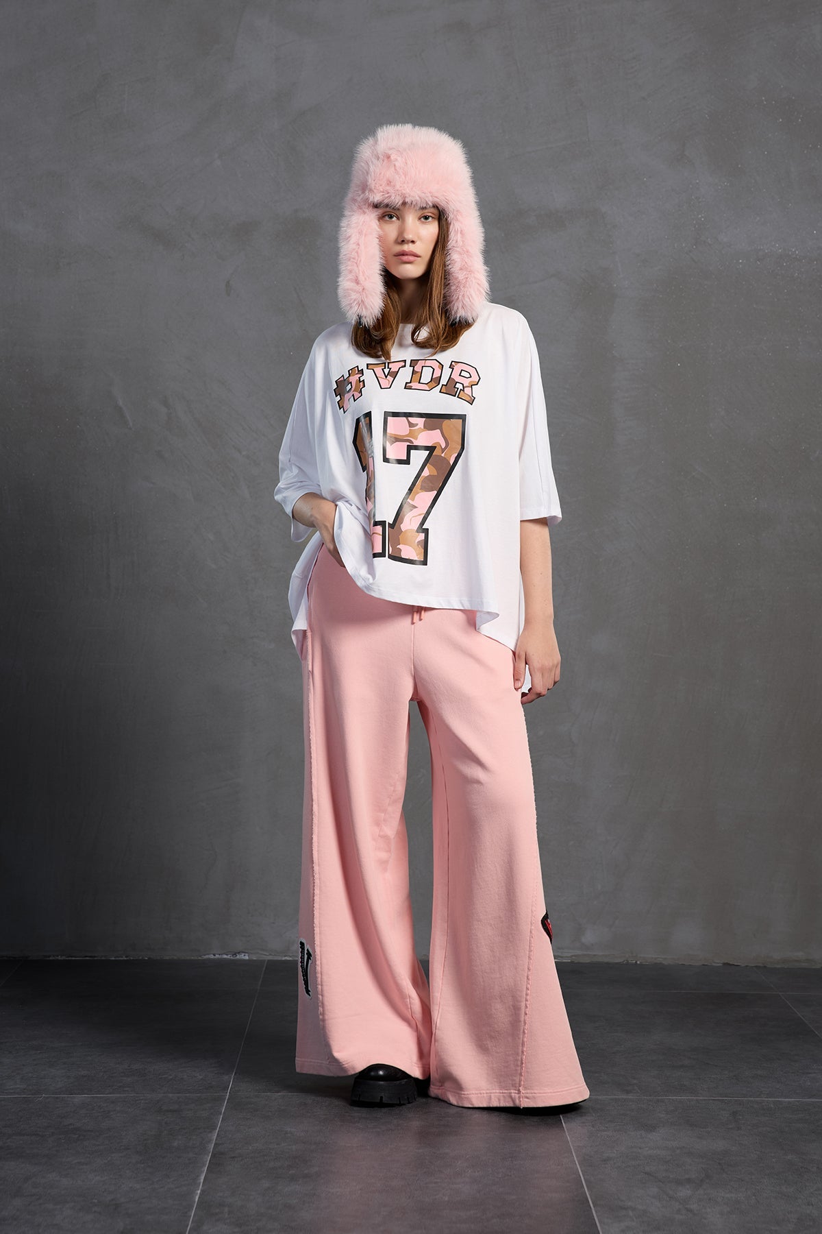 Pink Oversize Trousers 18158