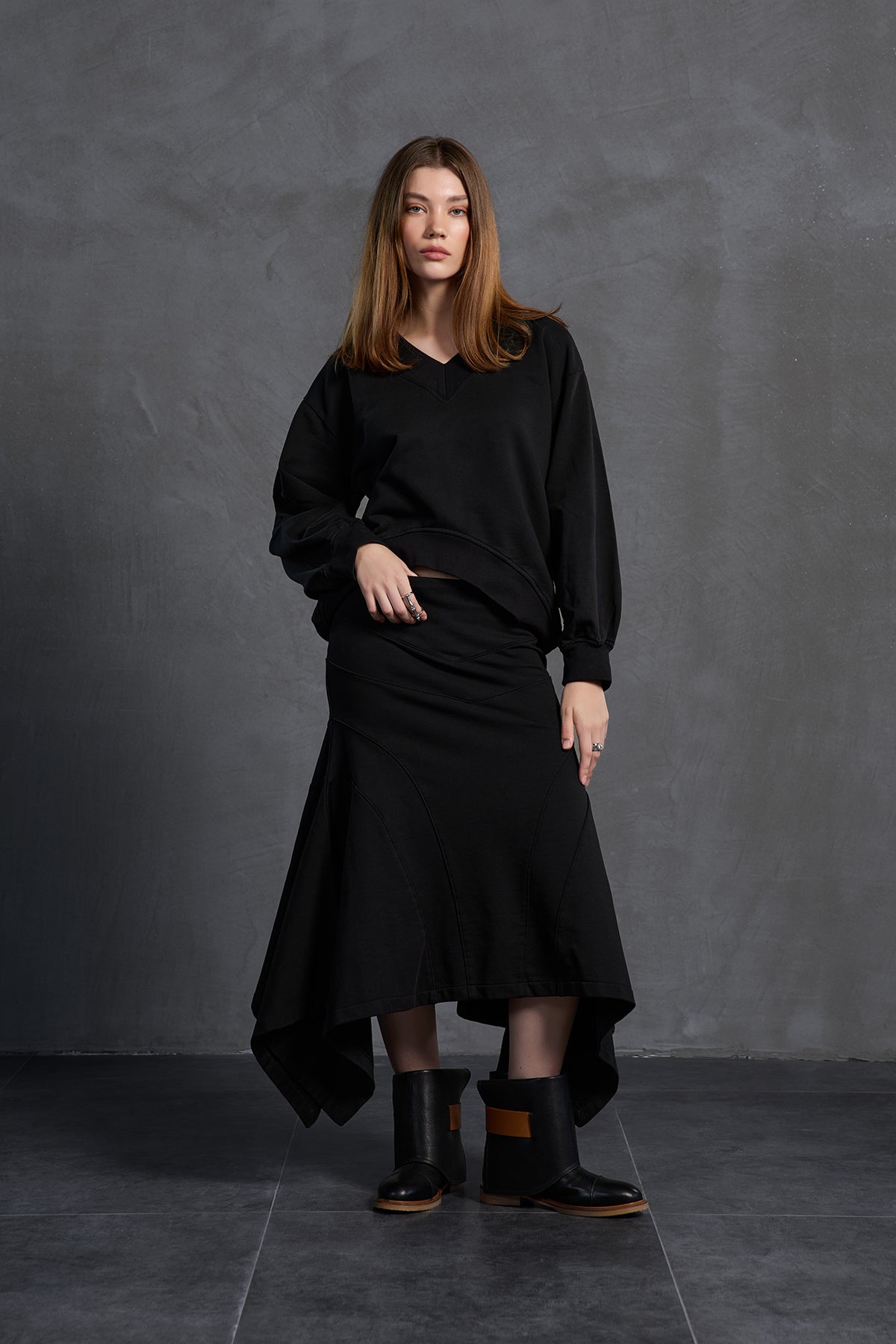 Black Oversize Sweatshirt 18159