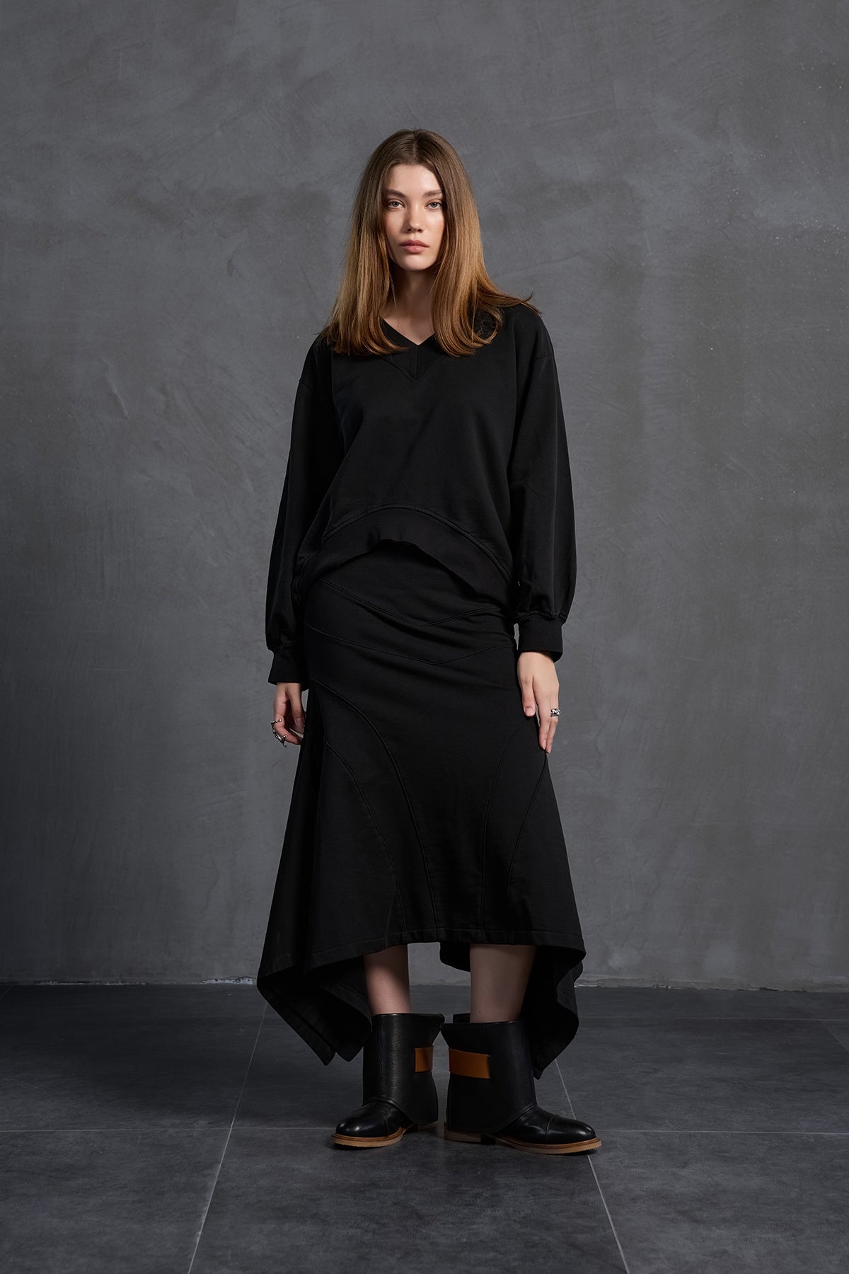 Black Oversize Sweatshirt 18159