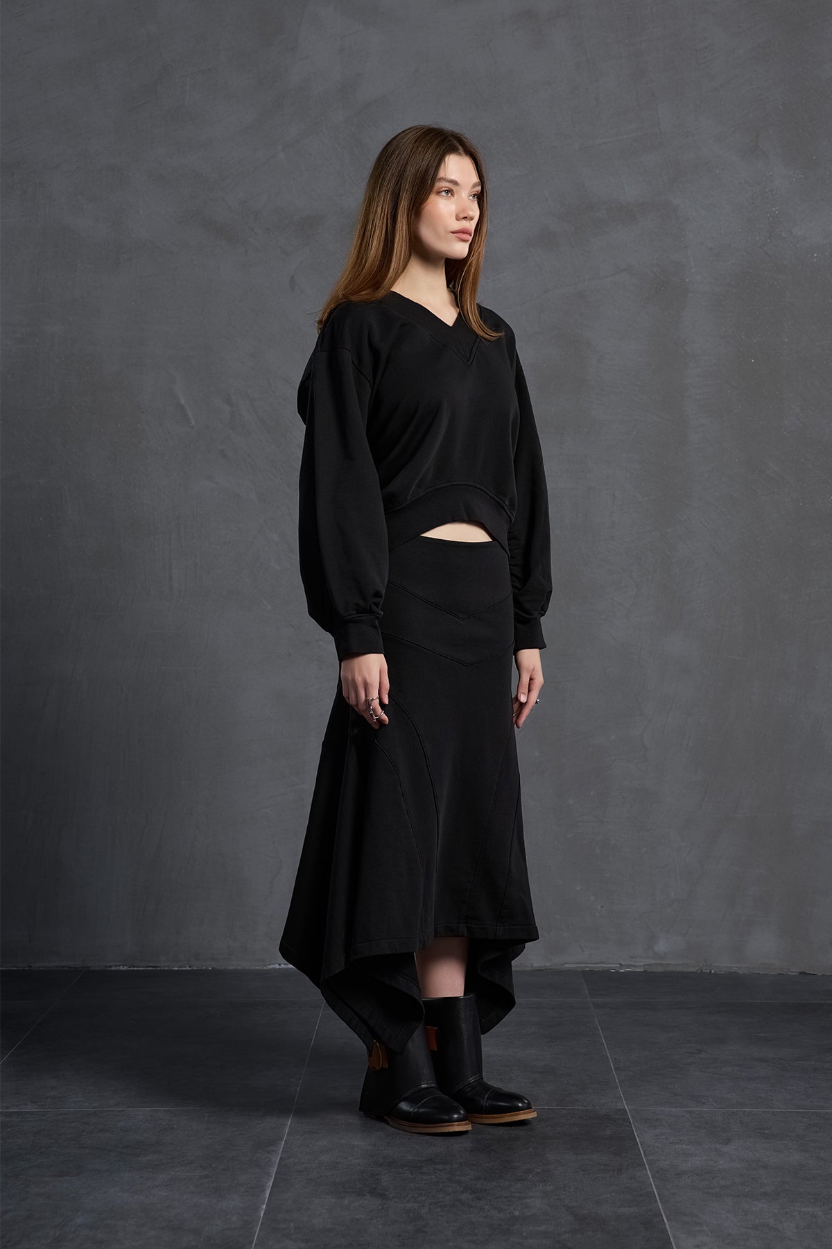 Black Oversize Sweatshirt 18159