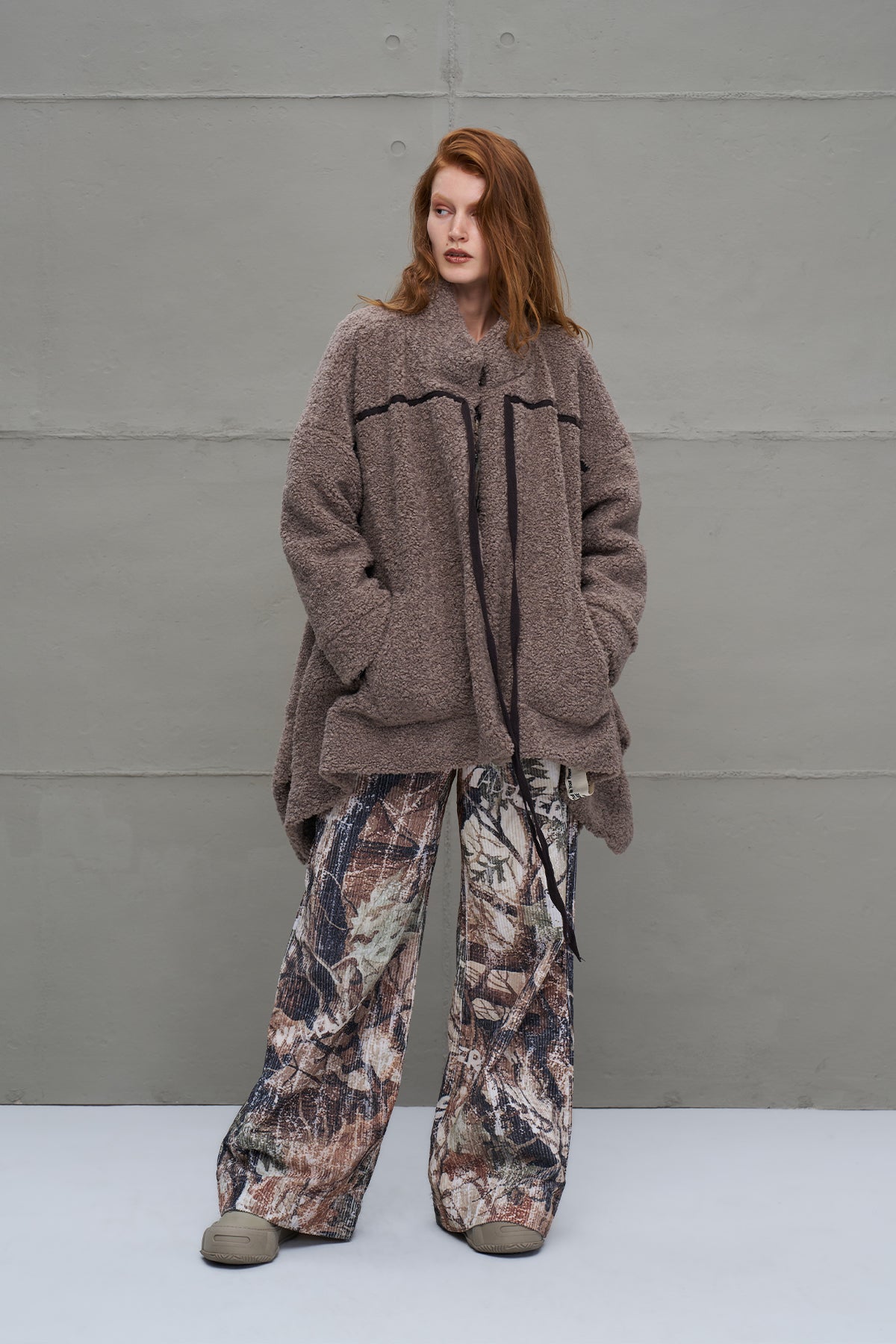 Camel Faux Fur Oversized Cardigan 18184