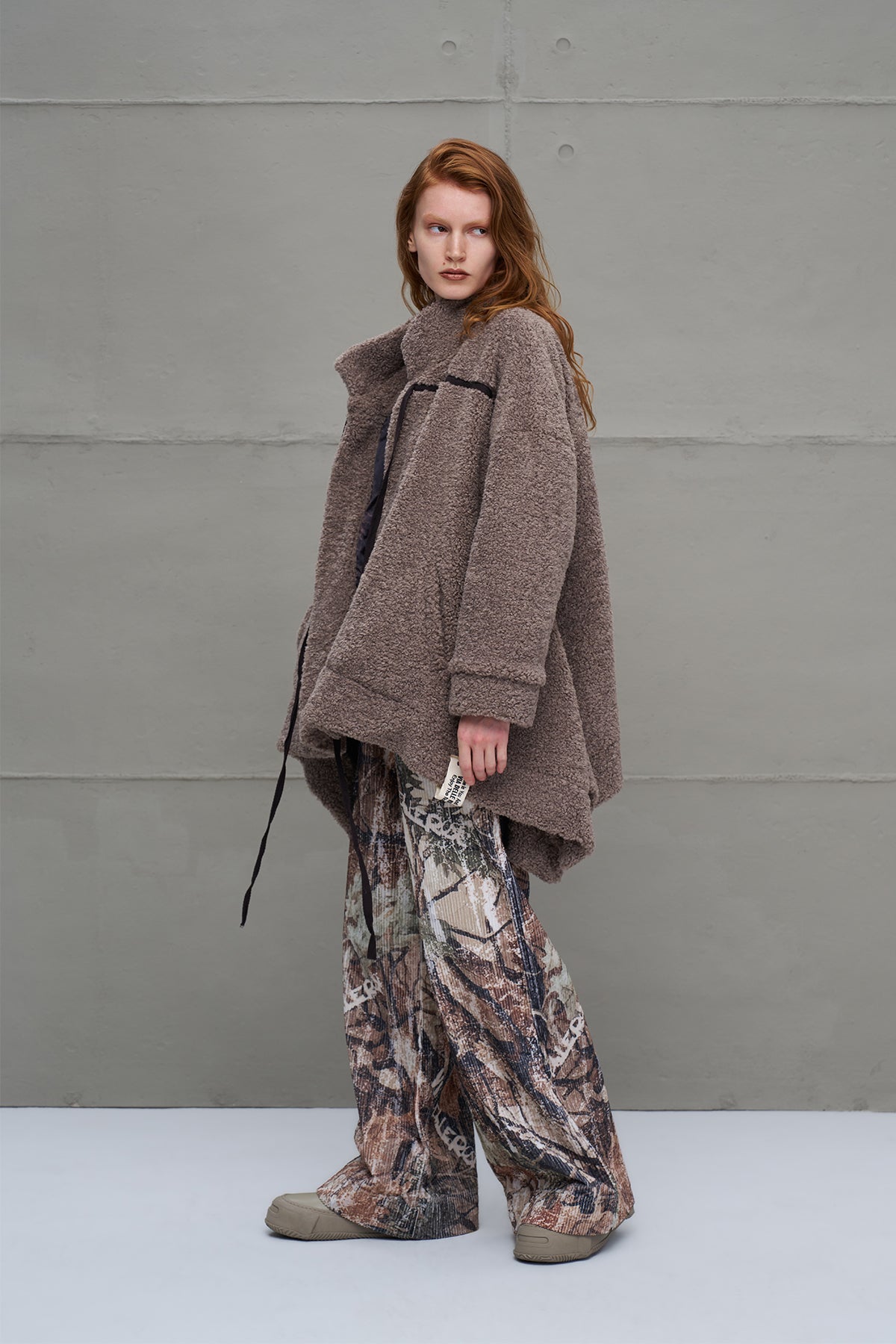 Camel Faux Fur Oversized Cardigan 18184