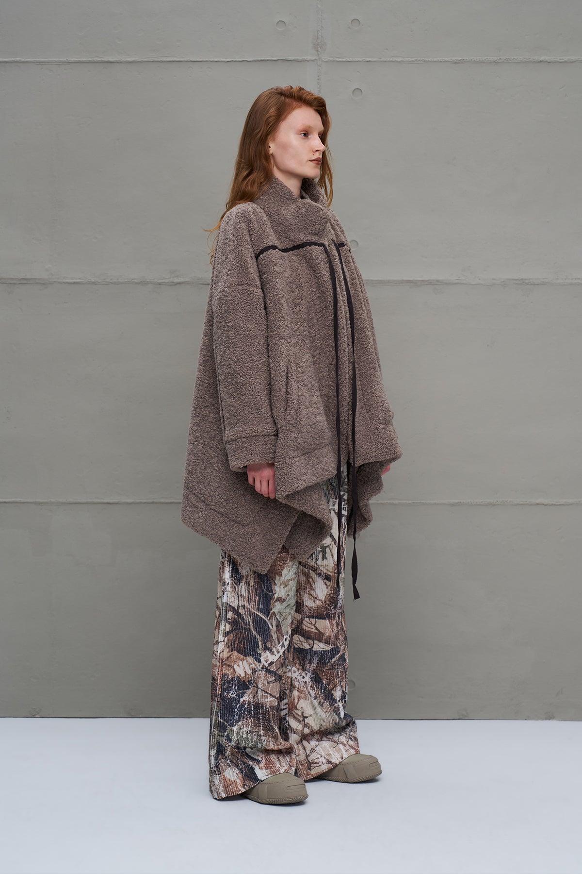 Camel Faux Fur Oversized Cardigan 18184