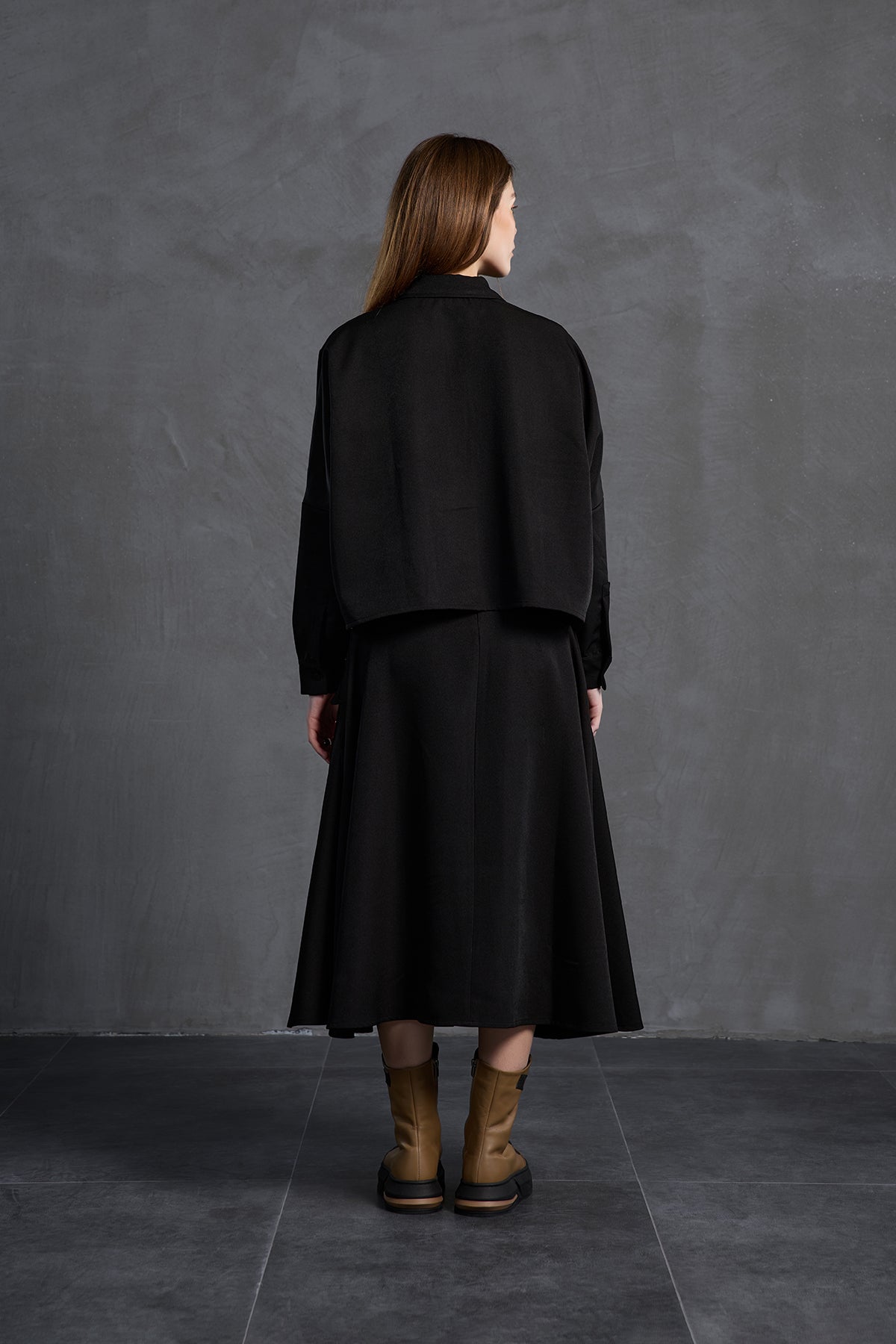 Black Zip-detail Pocket Shirt 18197