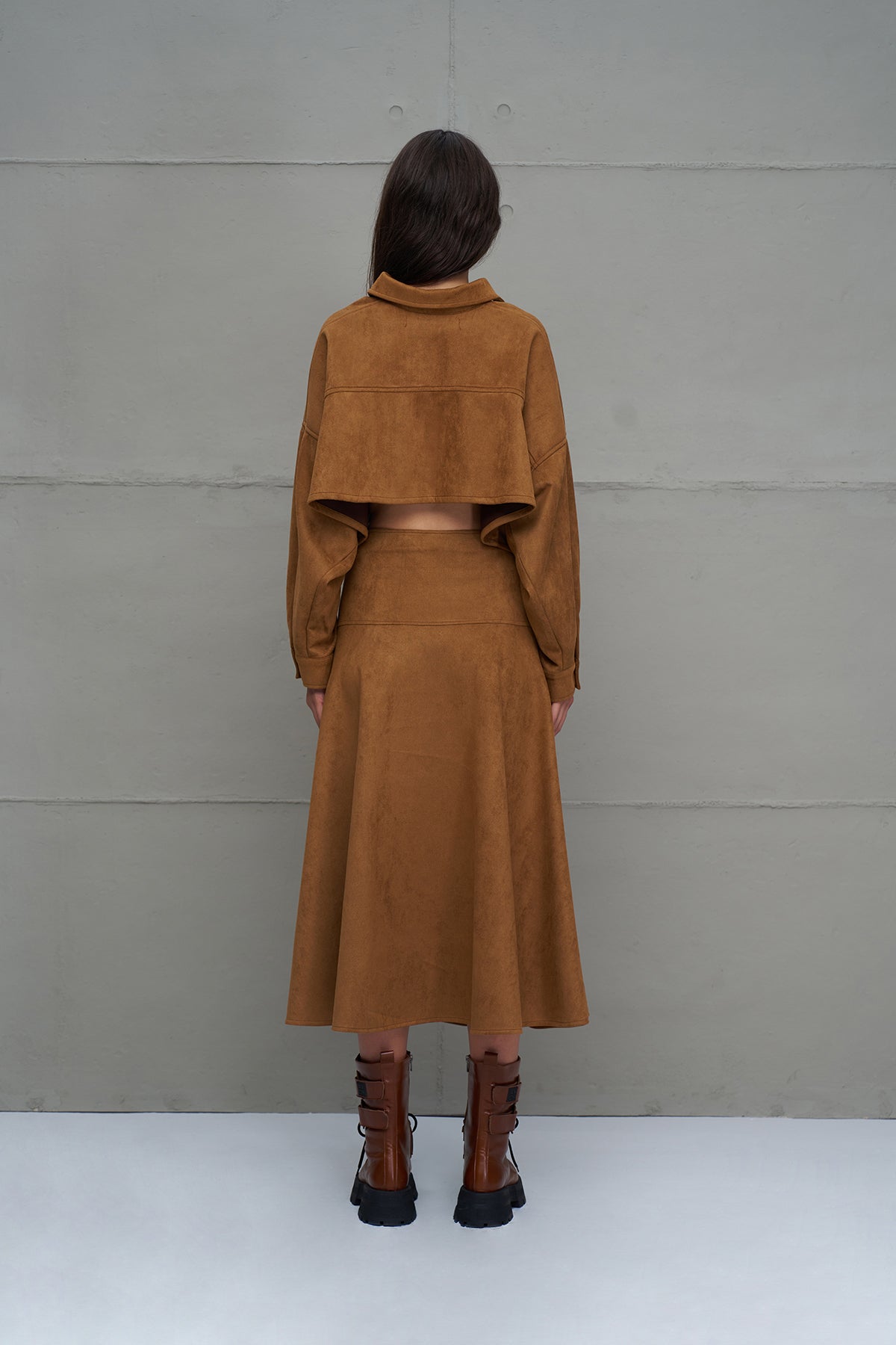 Brown Wide-sleeve Shirt 18207