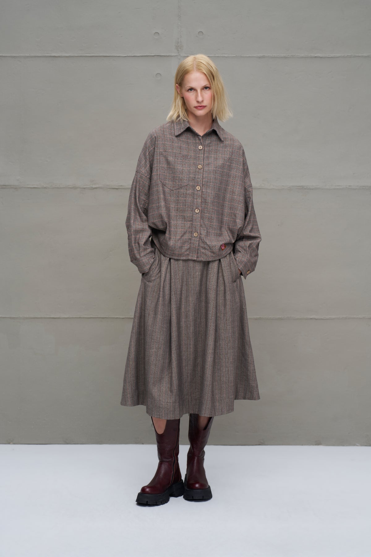 Mink Front Longer Back Short Shirt 18255