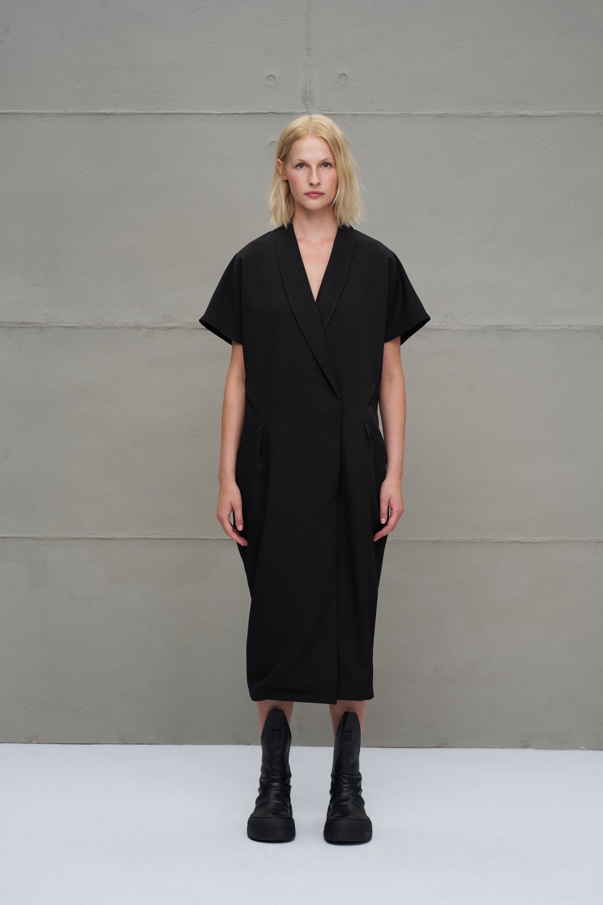 Black Oversize Long Dress 18275