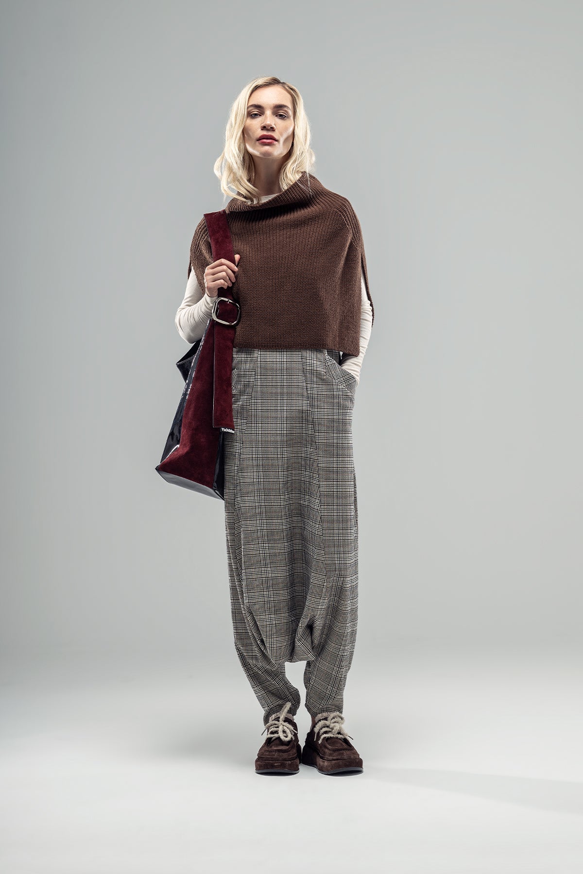 Dark Brown Poncho 20015