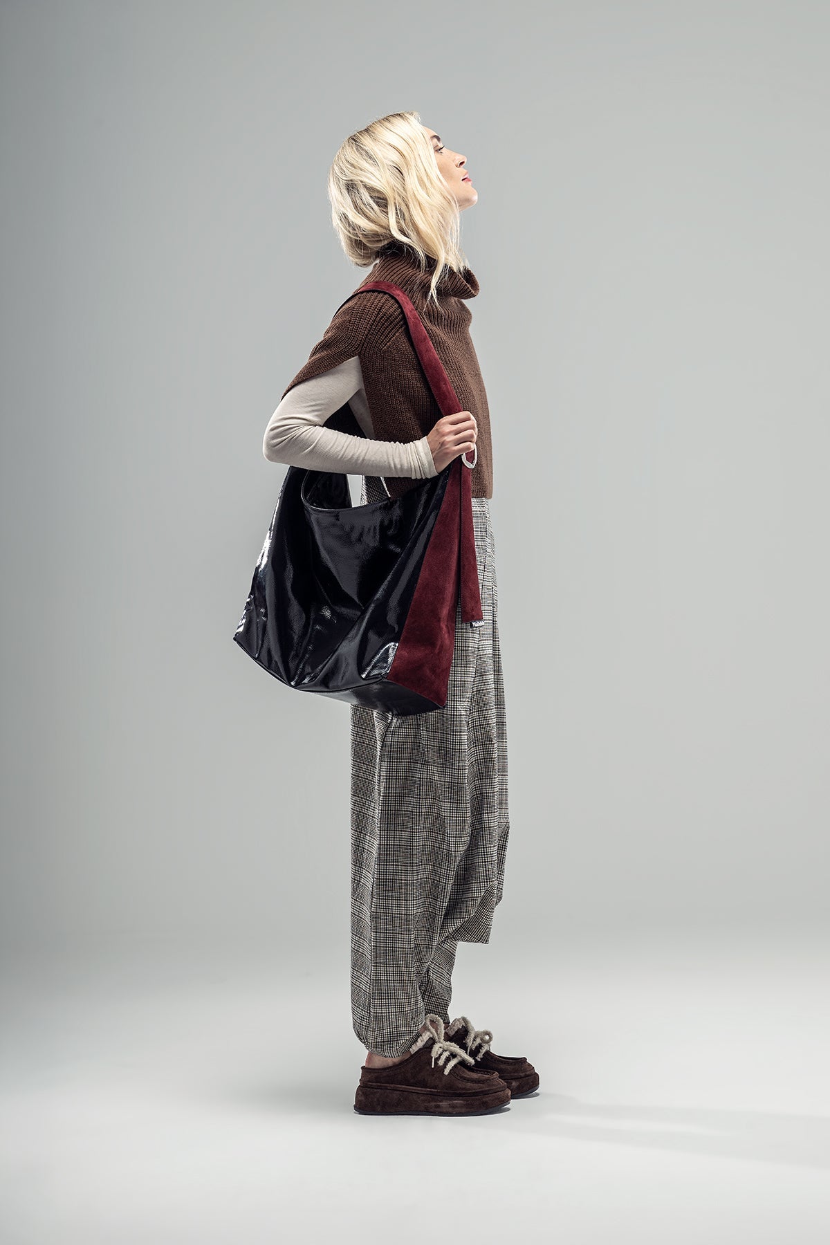 Dark Brown Poncho 20015