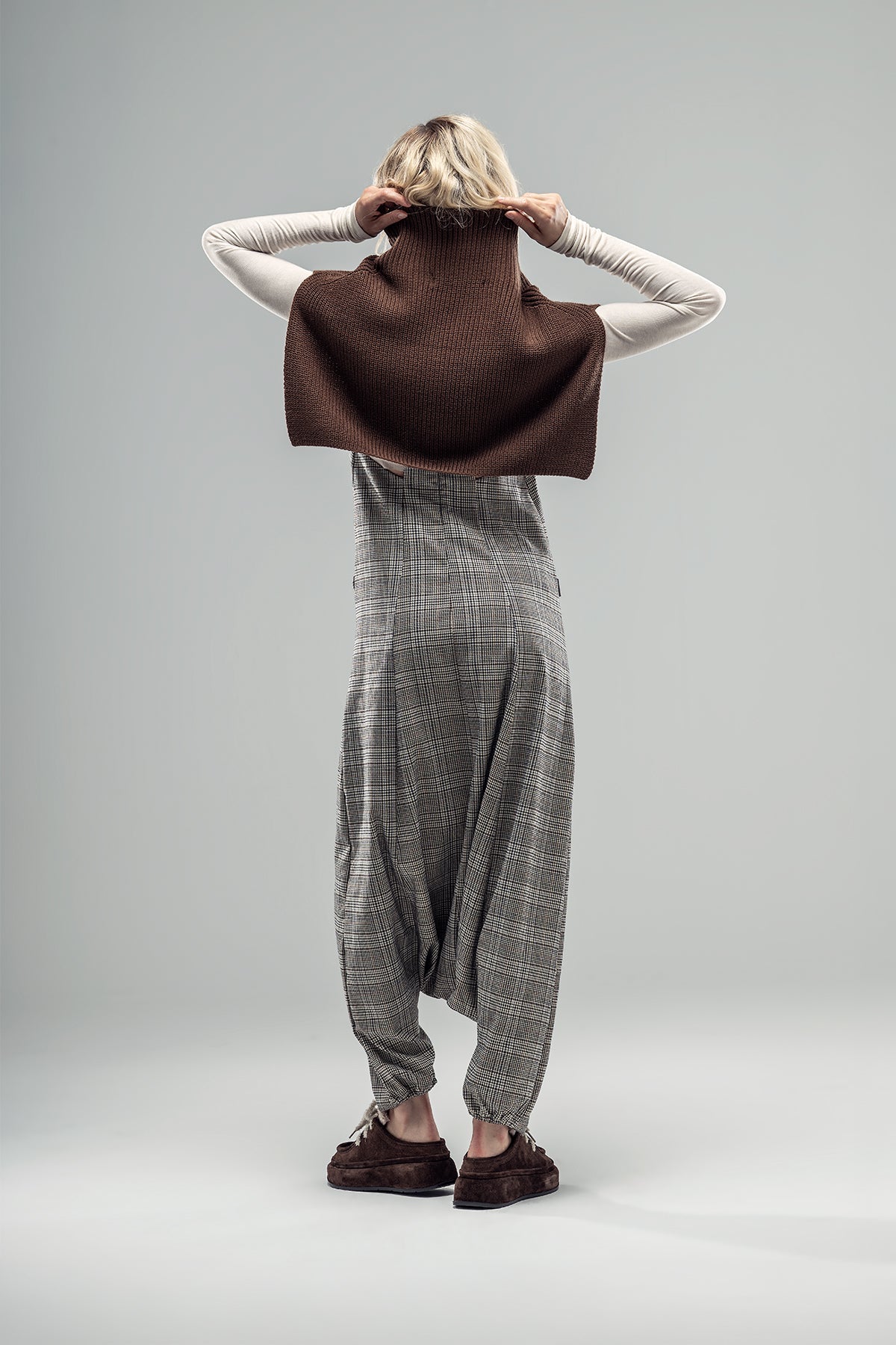 Dark Brown Poncho 20015