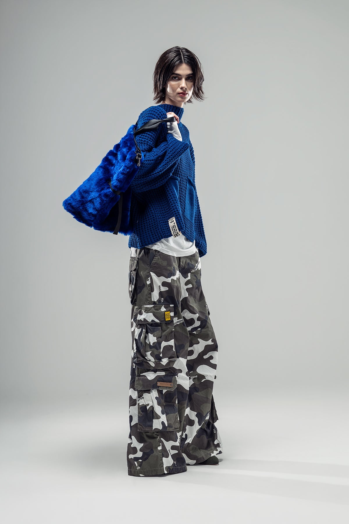 Blue Knit Sweater 20029